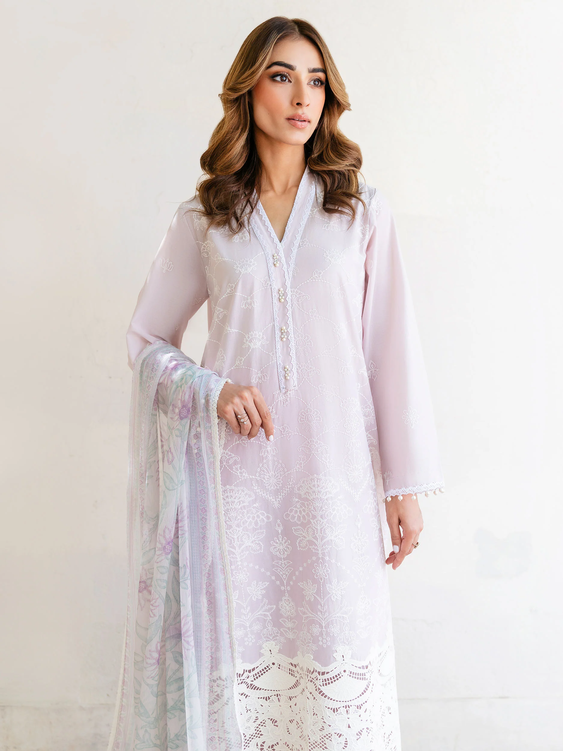 3 Piece Lawn Suit-Embroidered (Unstitched) - Image 4