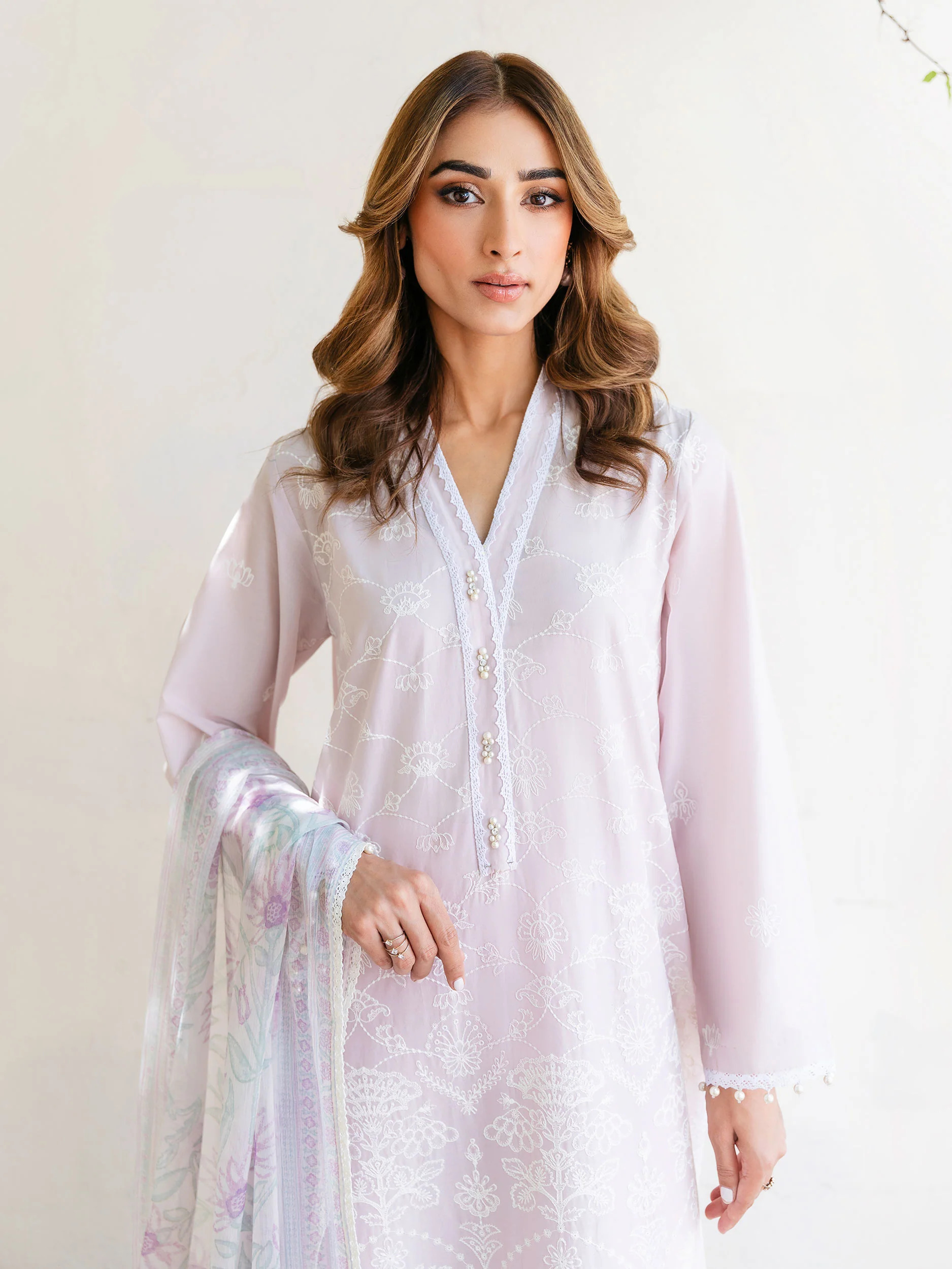 3 Piece Lawn Suit-Embroidered (Unstitched) - Image 5