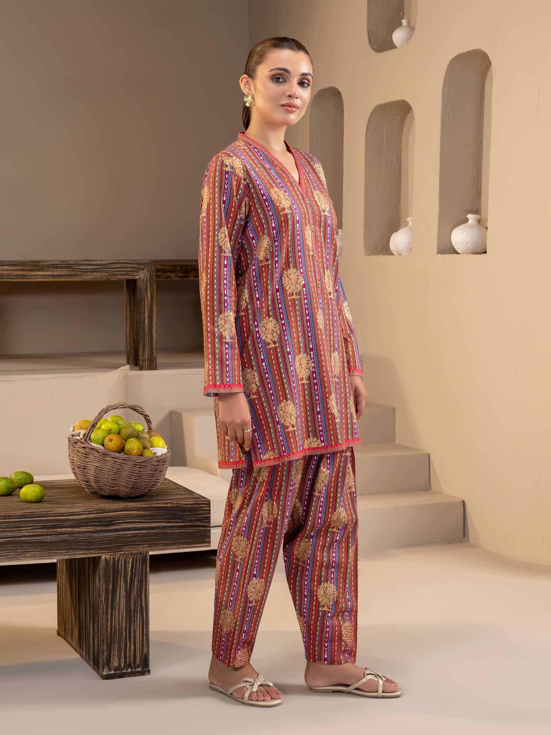 Khaddar Shirt-Paste Print (Unstitched) - Image 4