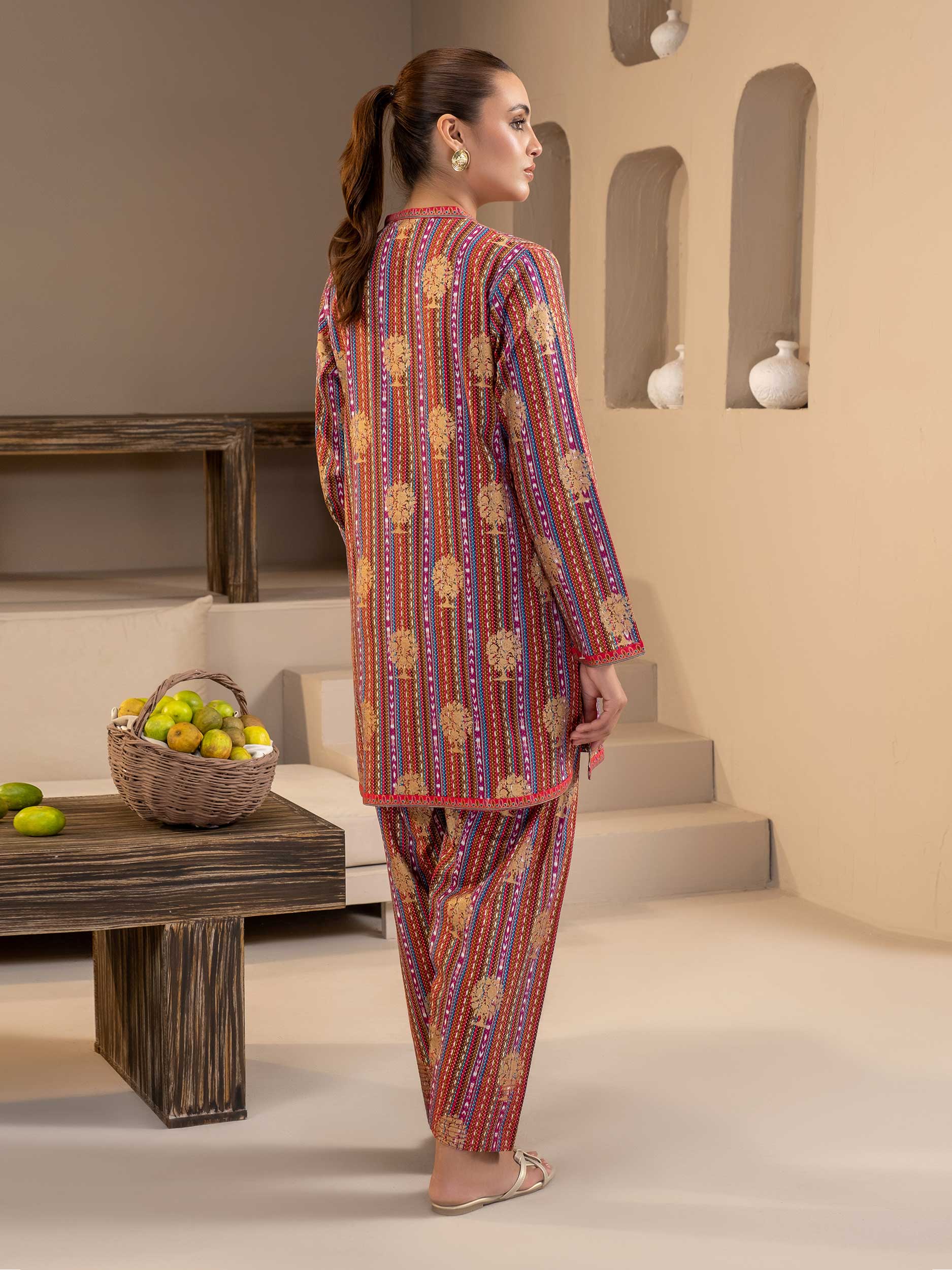 Khaddar Shirt-Paste Print (Unstitched) - Image 6
