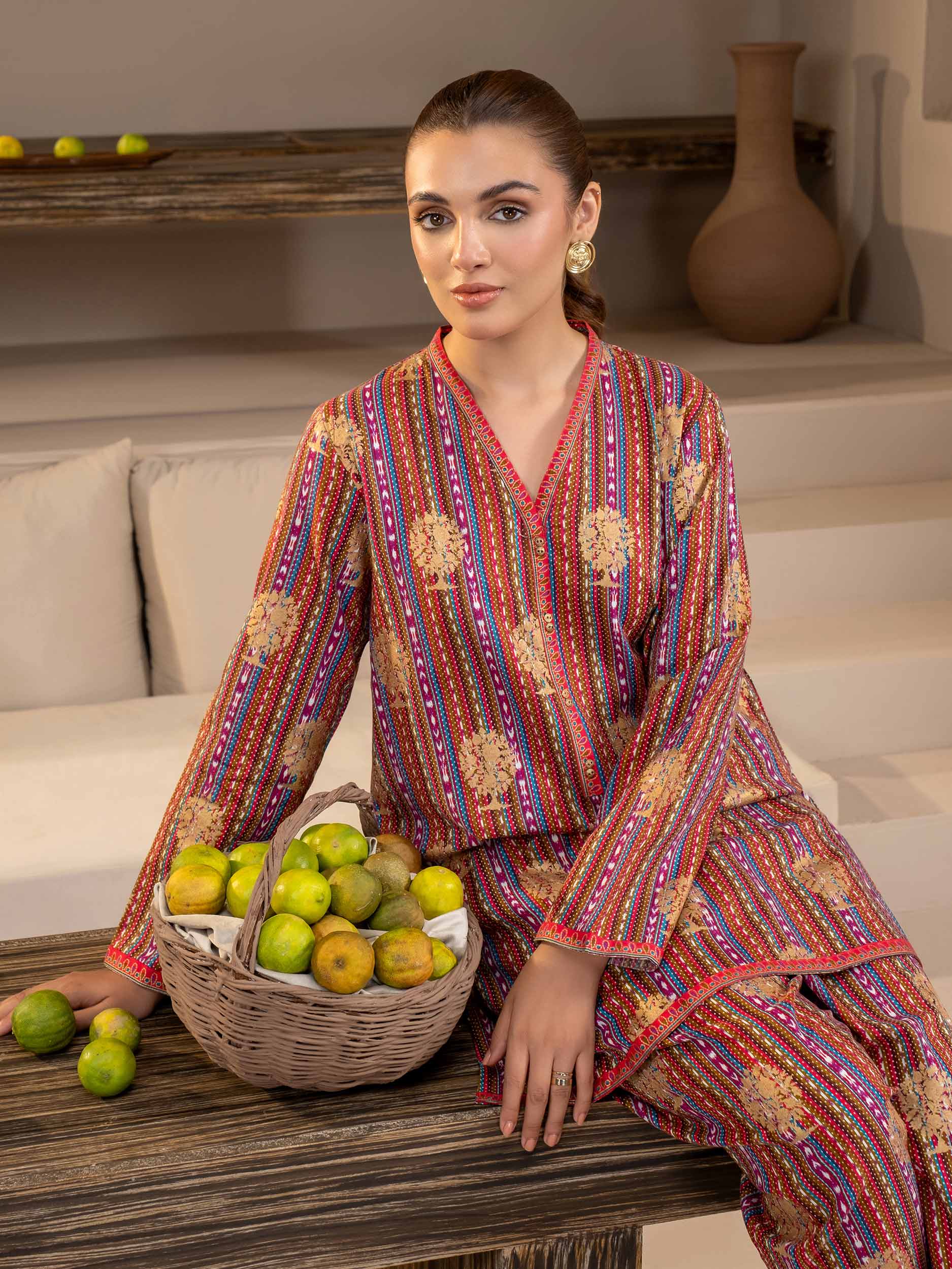 Khaddar Shirt-Paste Print (Unstitched) - Image 7