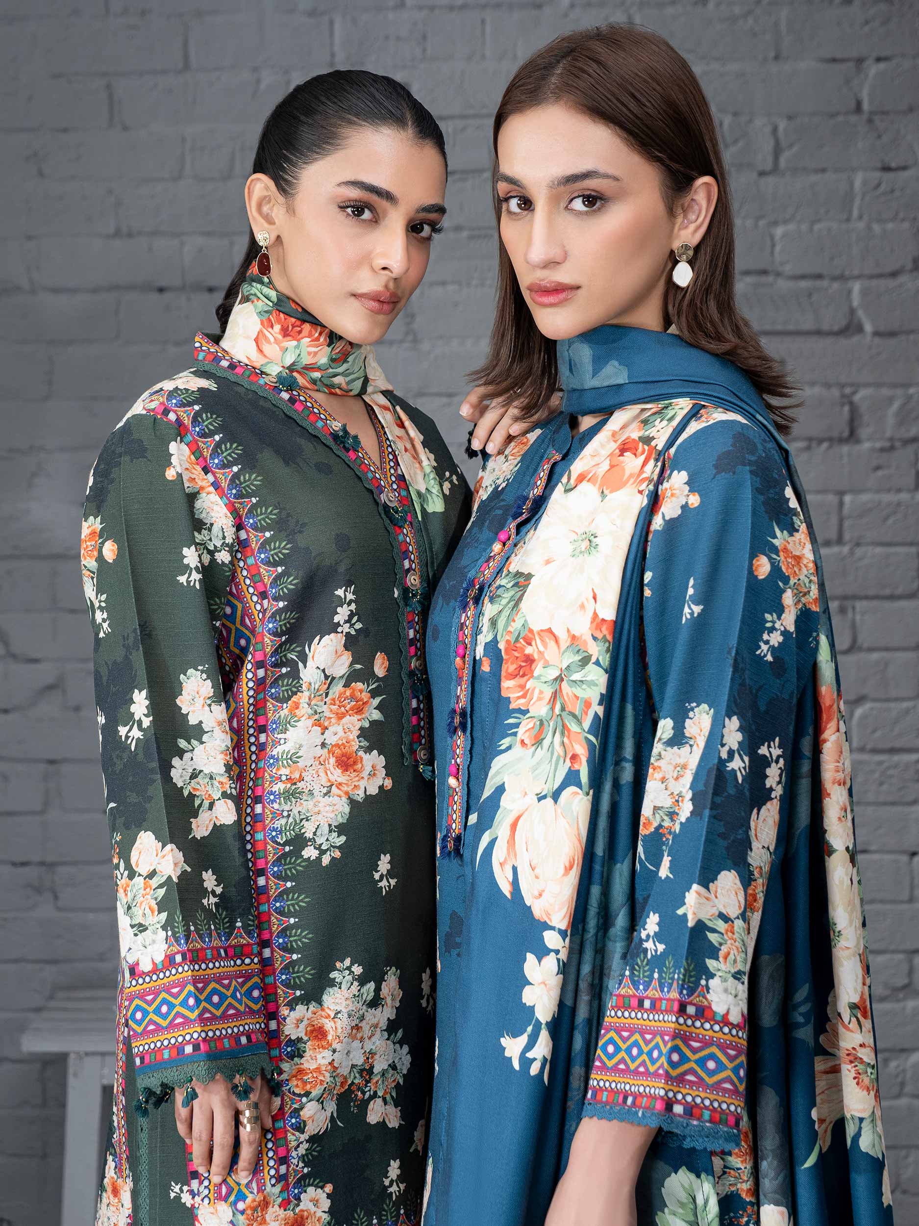 3 Piece Khaddar Suit-Printed (Unstitched) - Image 7