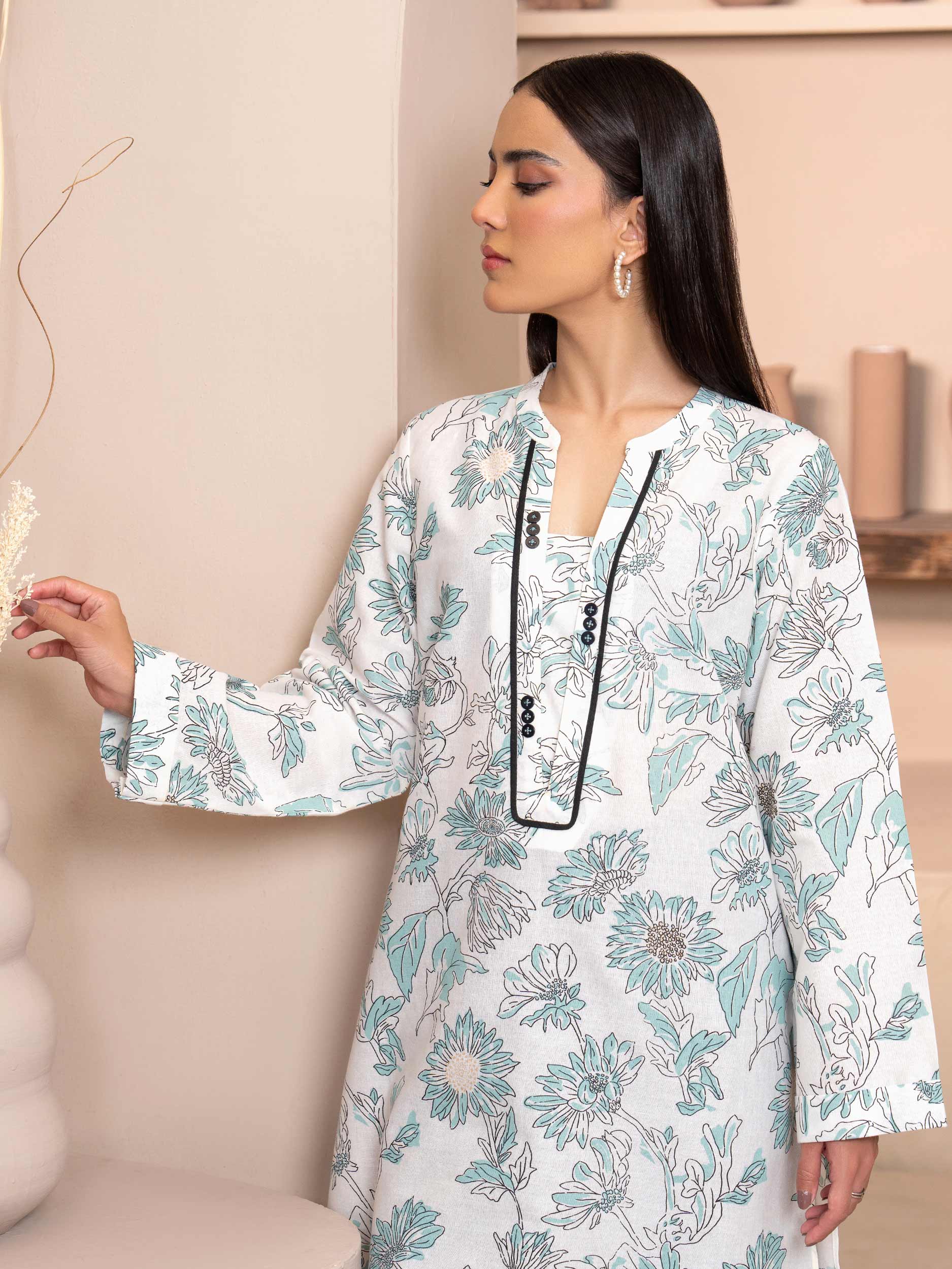 Khaddar Shirt-Paste Print (Unstitched) - Image 2