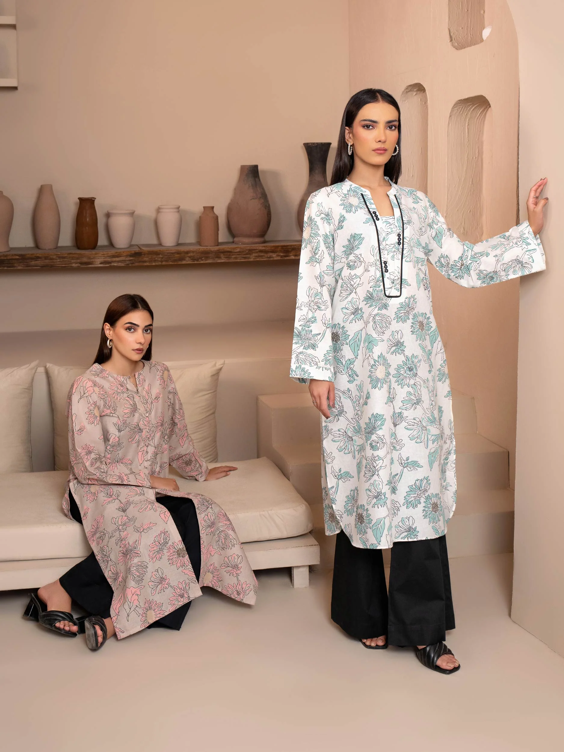 Khaddar Shirt-Paste Print (Unstitched) - Image 8