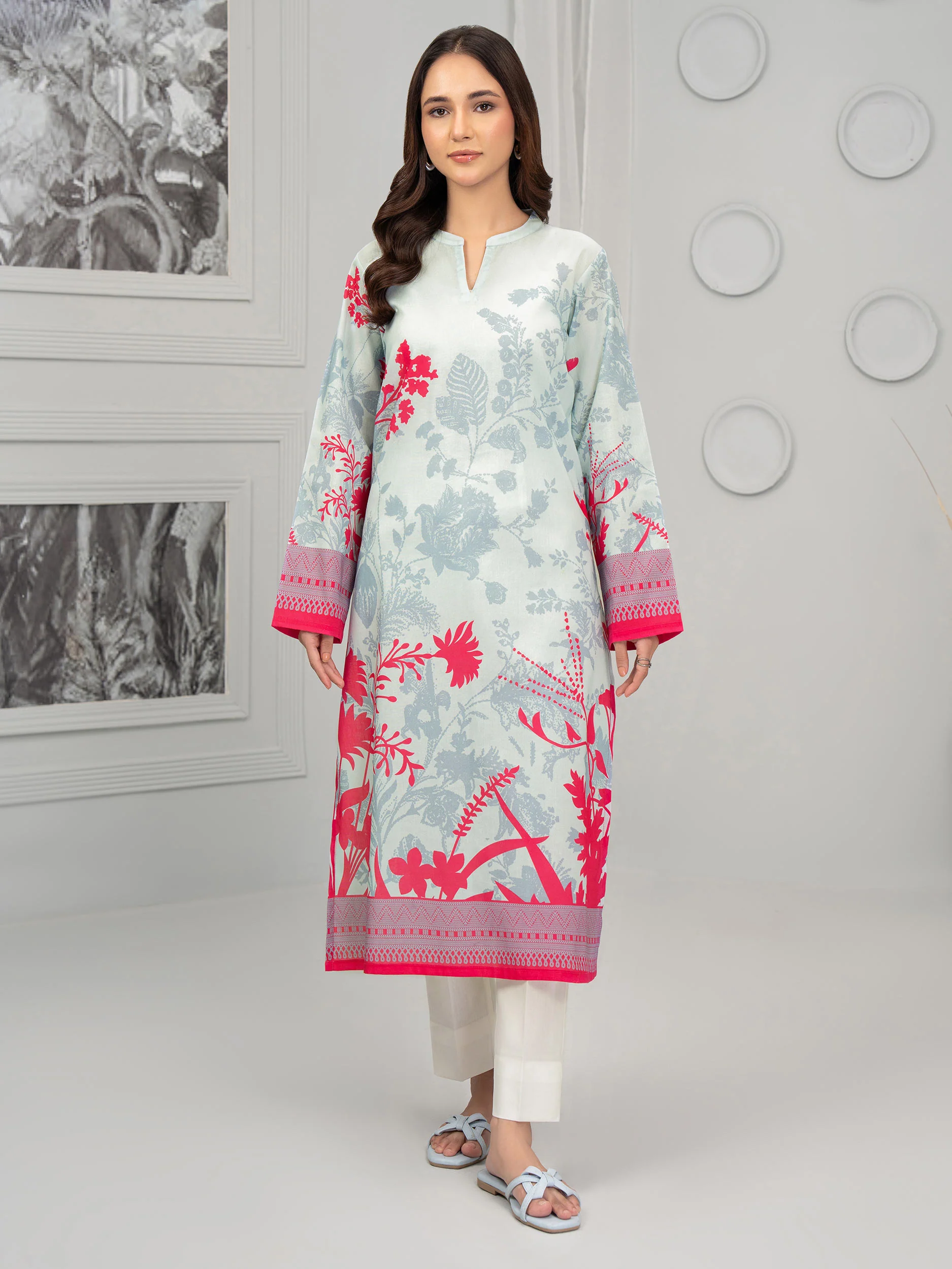 Khaddar Shirt-Printed (Unstitched) - Image 2