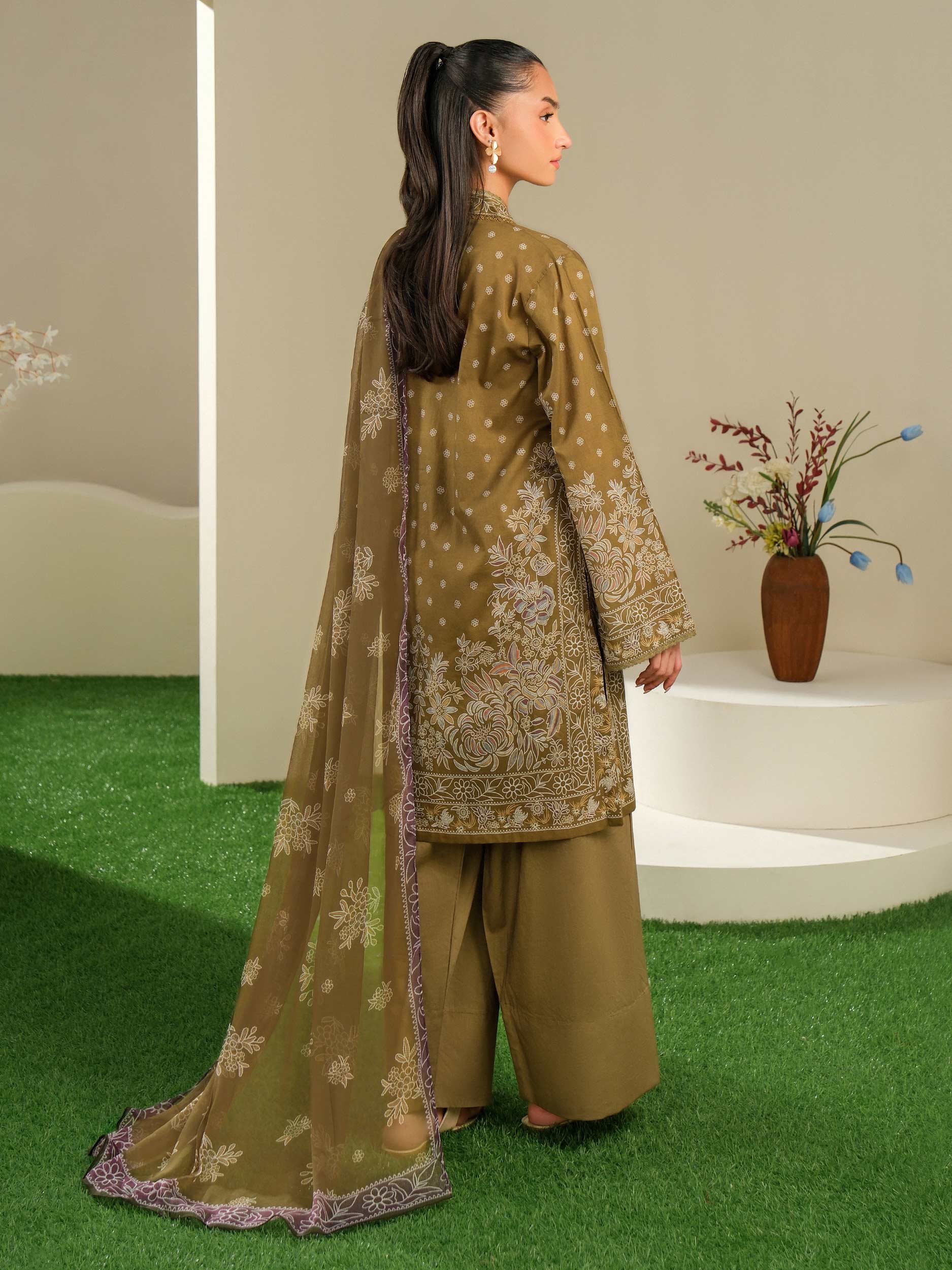 3 Piece Lawn Suit-Printed (Unstitched) - Image 7