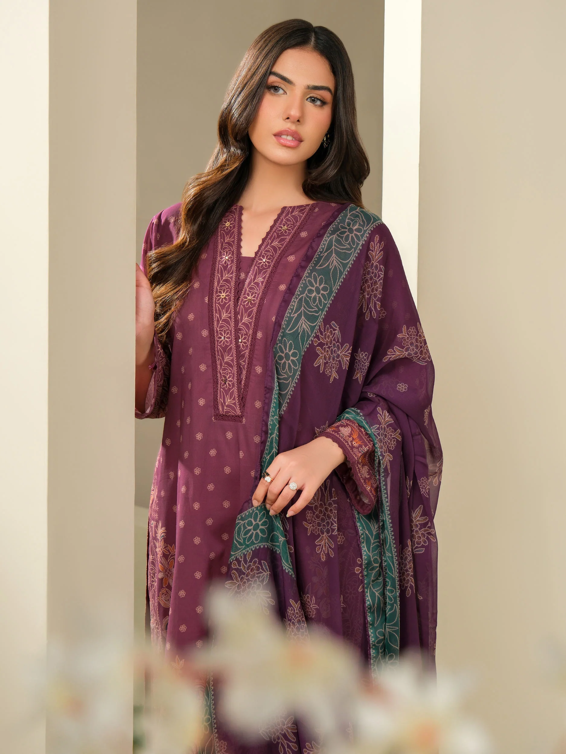 3 Piece Lawn Suit-Printed (Unstitched) - Image 6