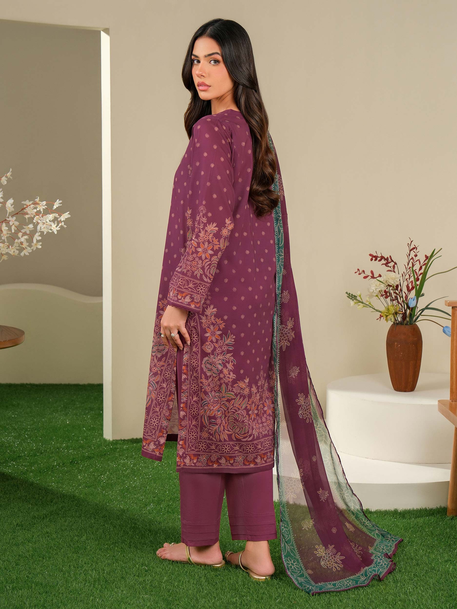 3 Piece Lawn Suit-Printed (Unstitched) - Image 7