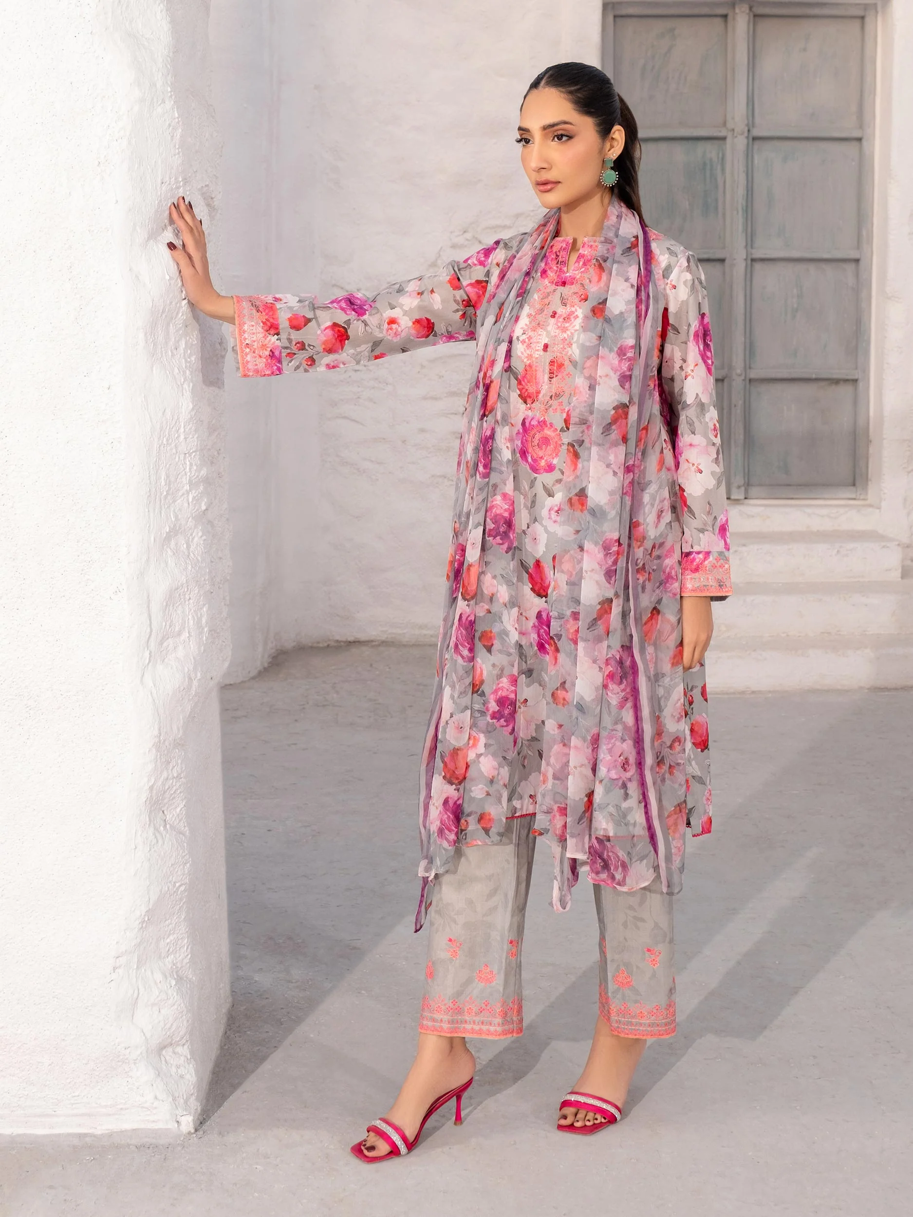 3 Piece Lawn Suit-Embroidered (Unstitched) - Image 6