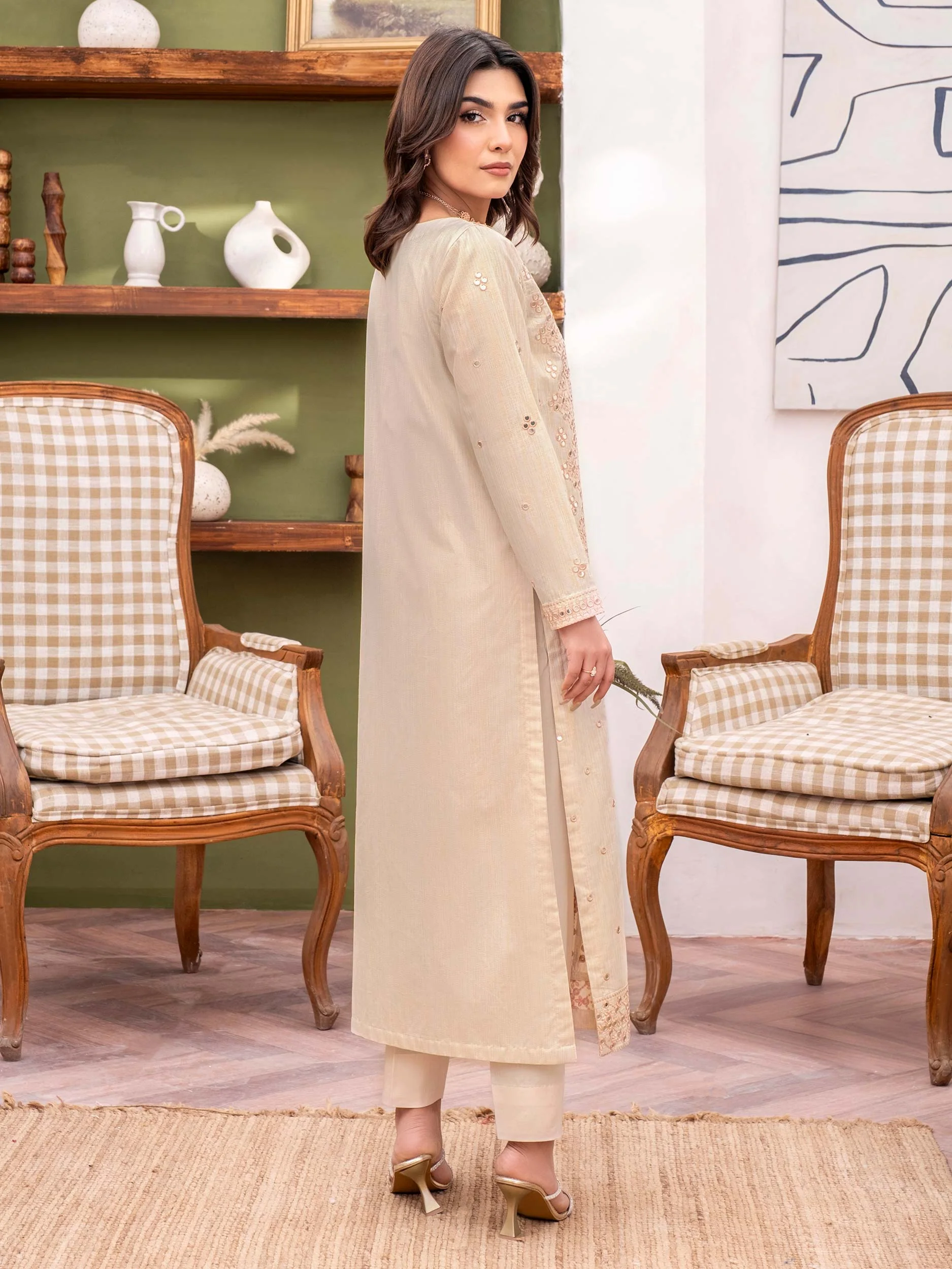 2 Piece Lawn Suit-Embroidered (Unstitched) - Image 3