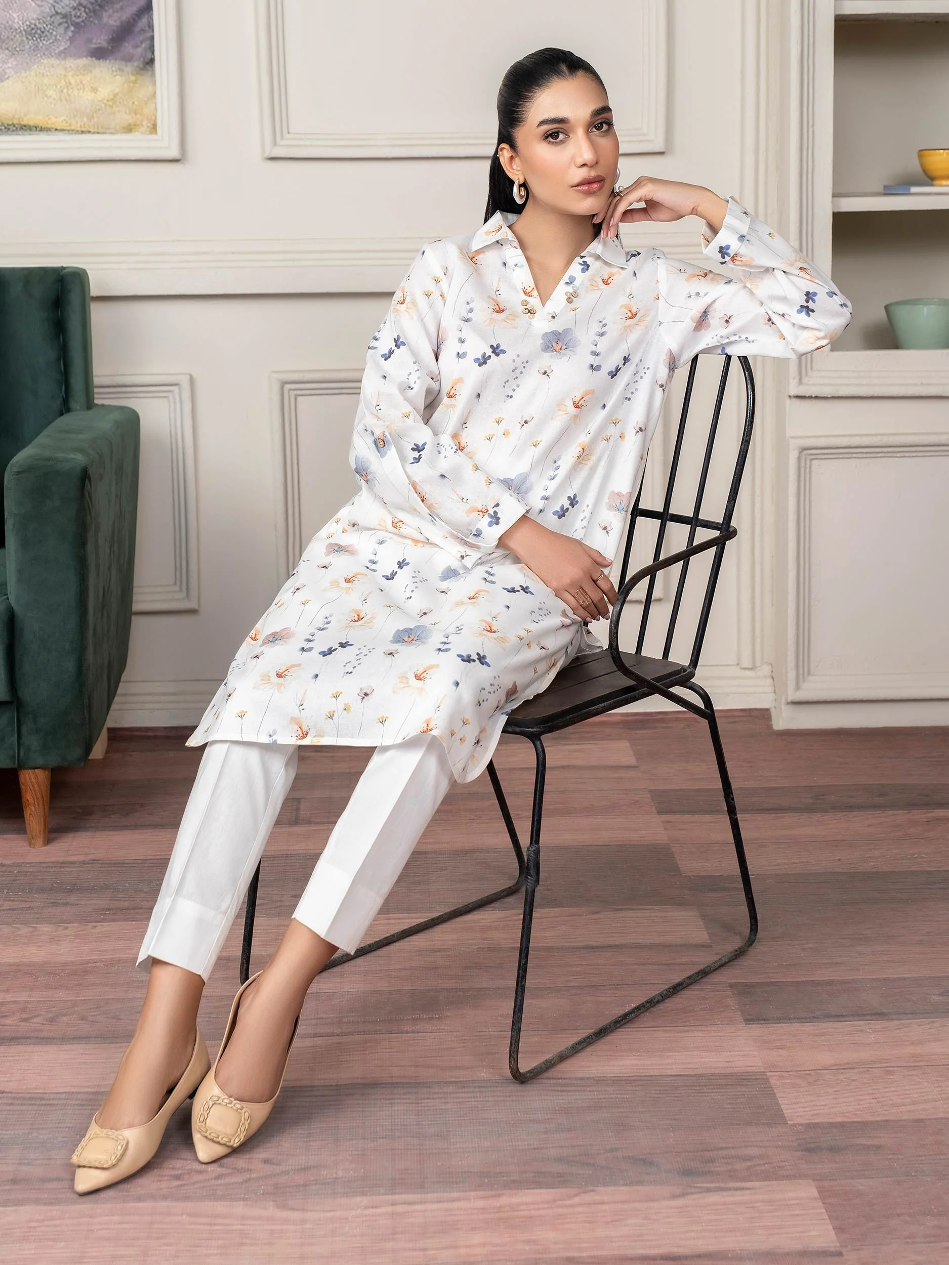 Khaddar Shirt-Printed (Unstitched) - Image 2