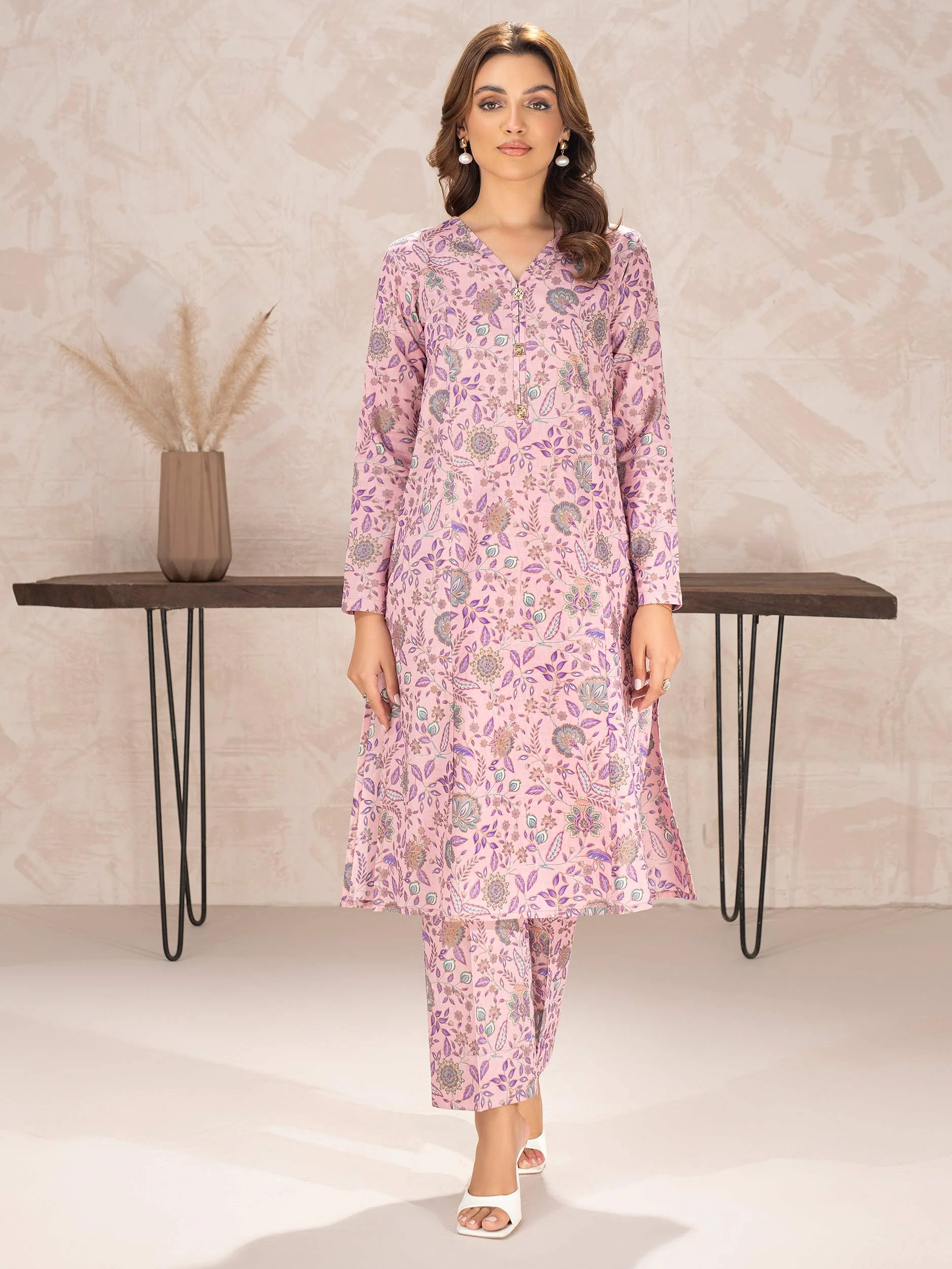 Khaddar Shirt-Paste Print (Unstitched) - Image 3