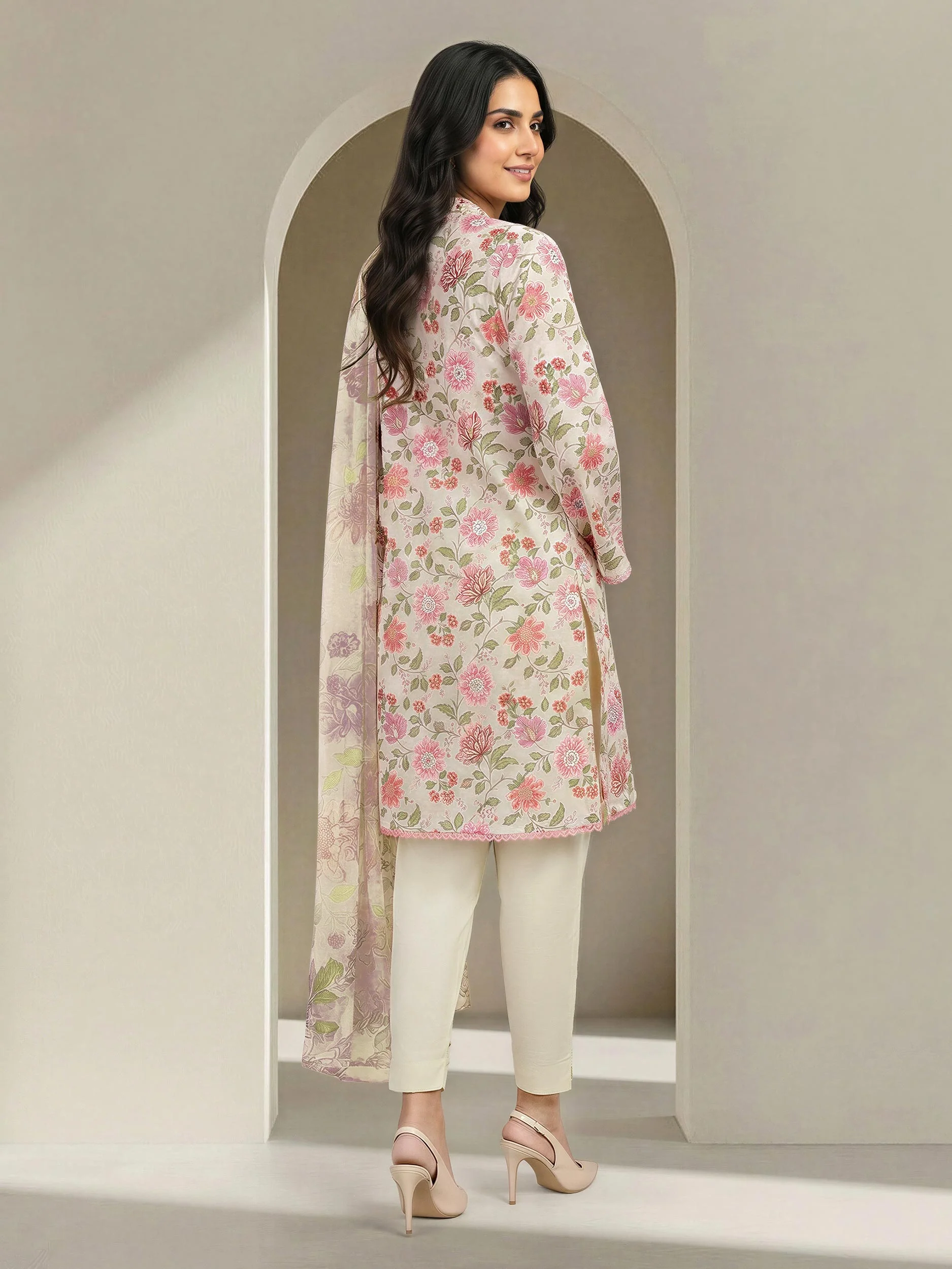 3 Piece Lawn Suit (Unstitched) - Image 4