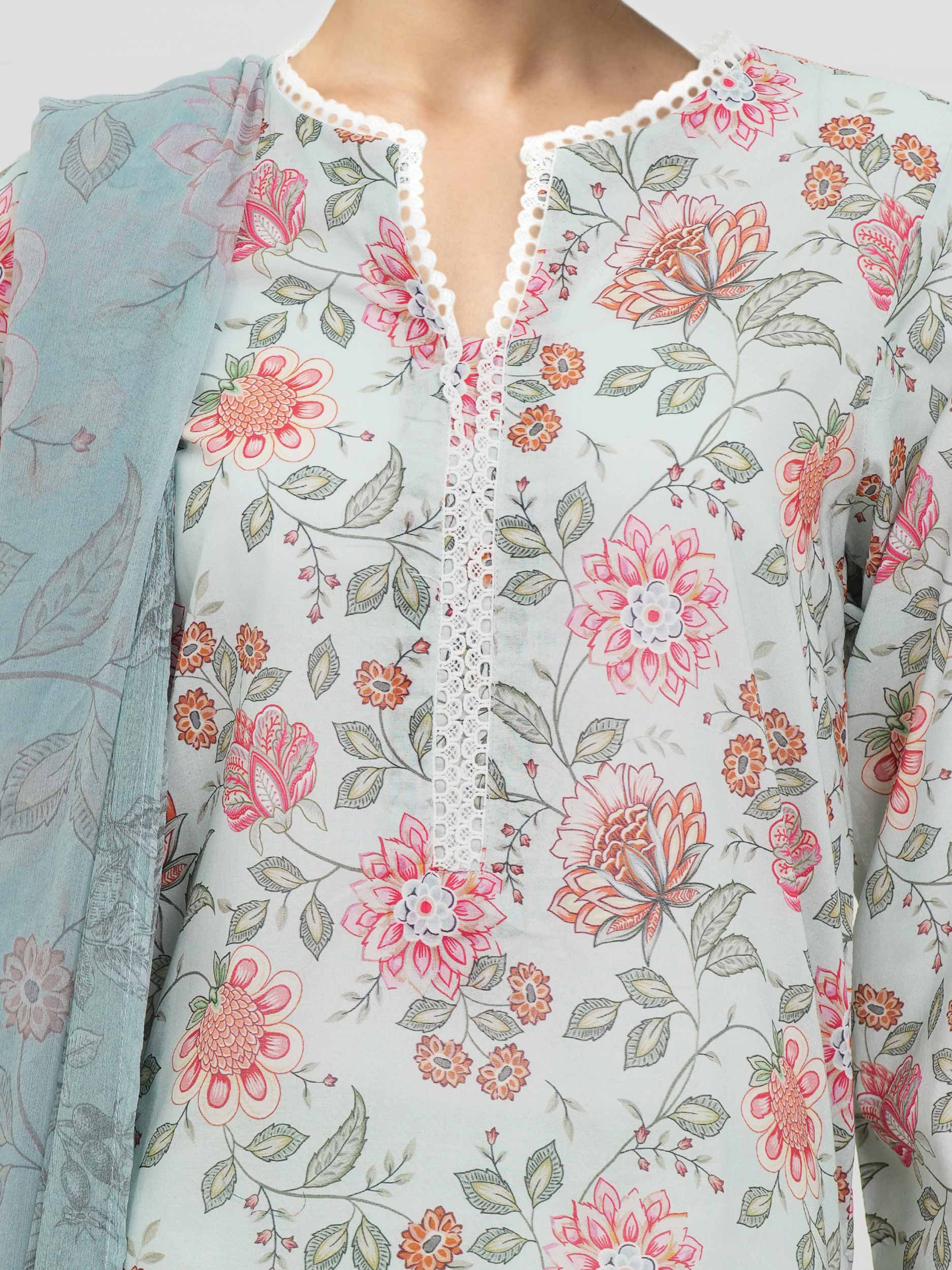 3 Piece Lawn Suit (Unstitched) - Image 8