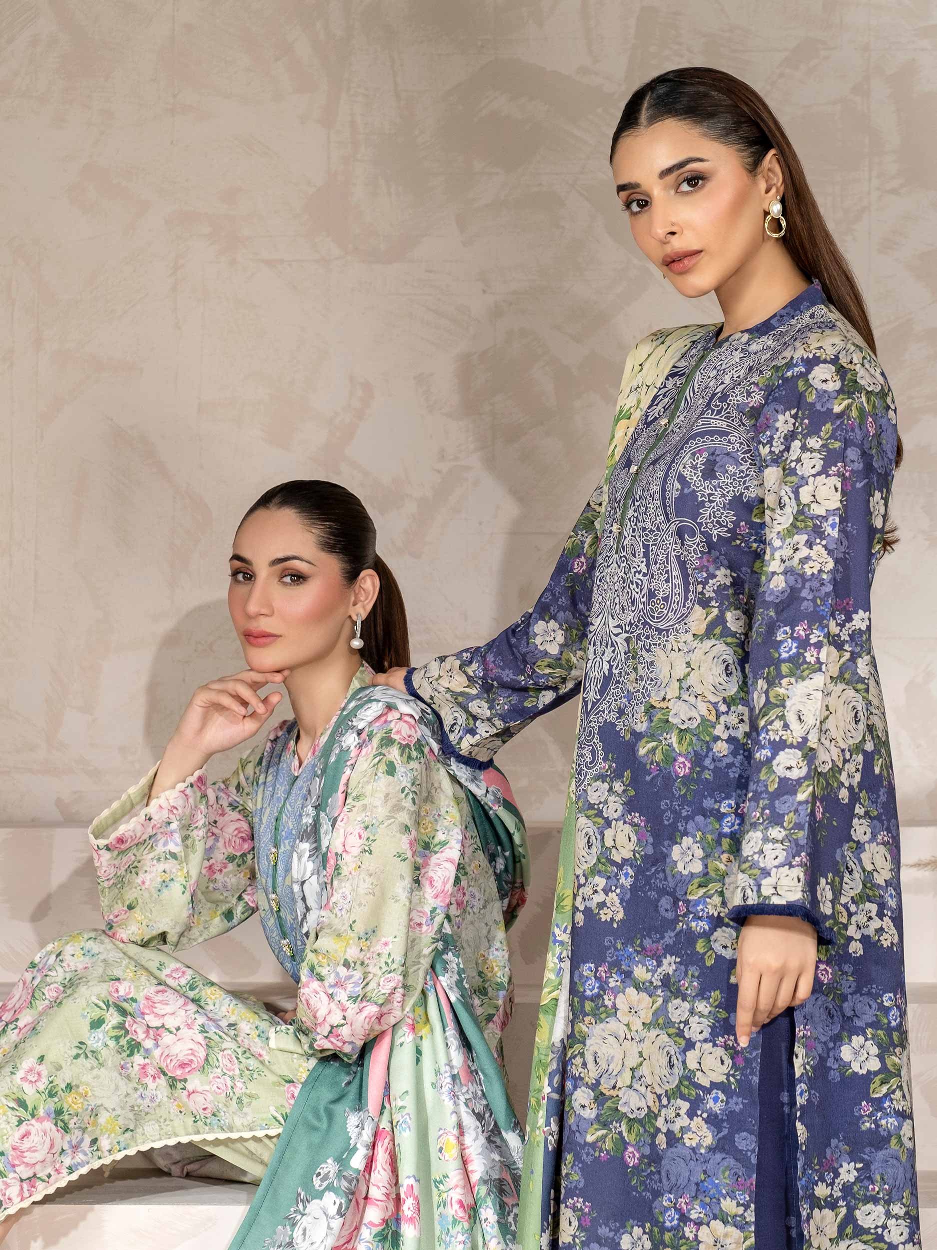 3 Piece Khaddar Suit-Printed (Unstitched) - Image 8