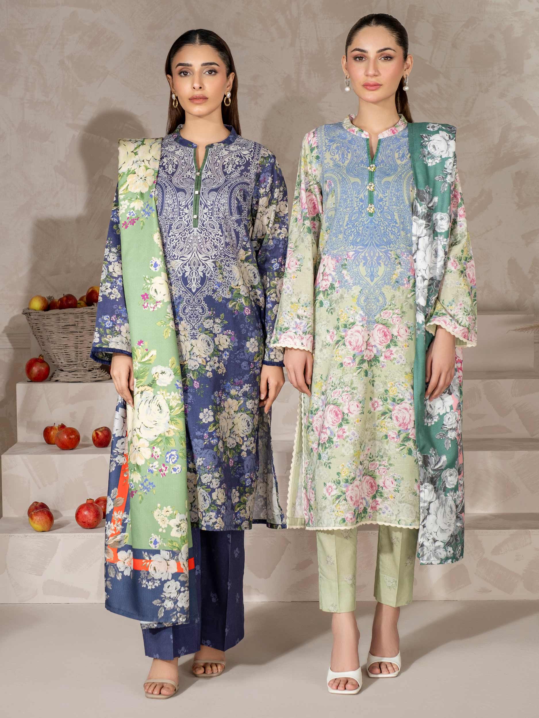 3 Piece Khaddar Suit-Printed (Unstitched) - Image 7