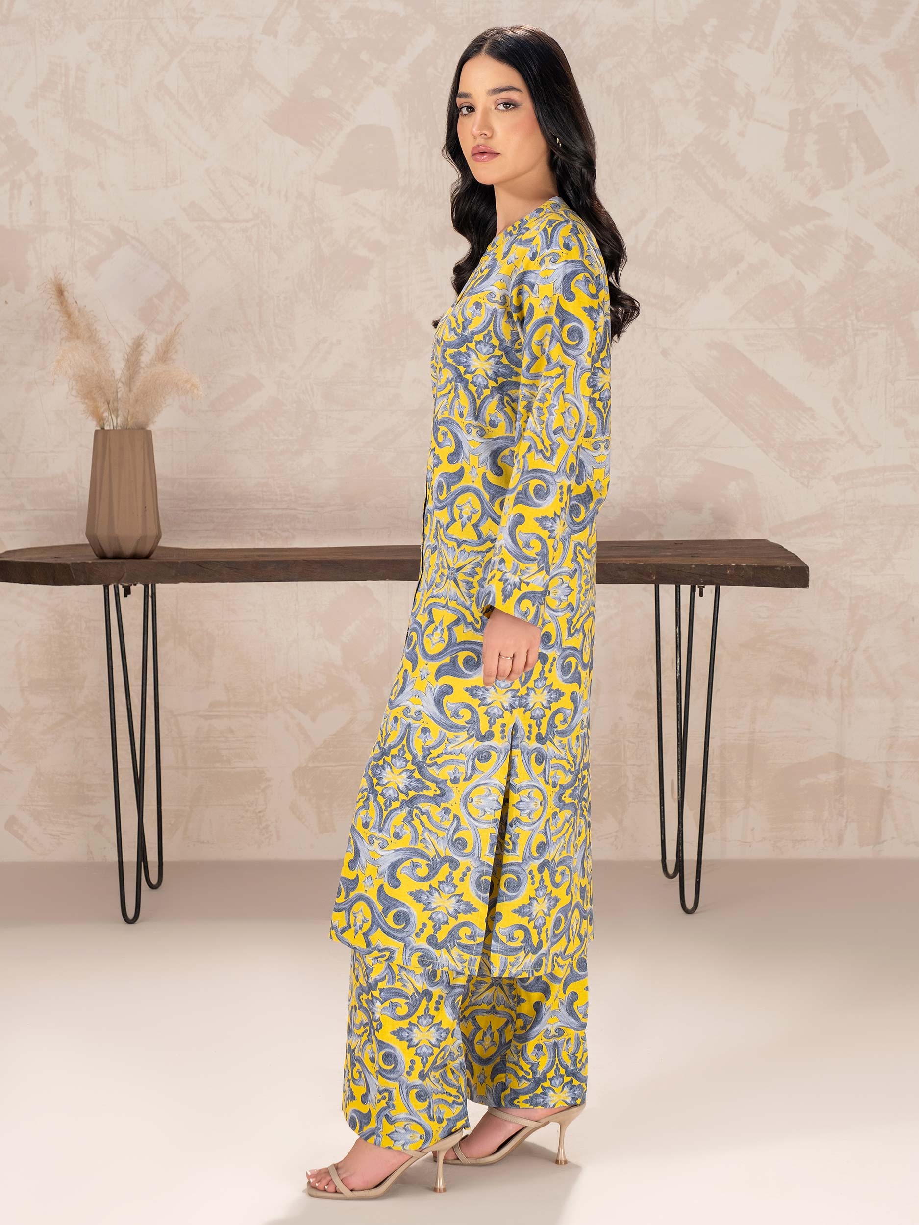 2 Piece Khaddar Suit-Printed (Unstitched) - Image 5