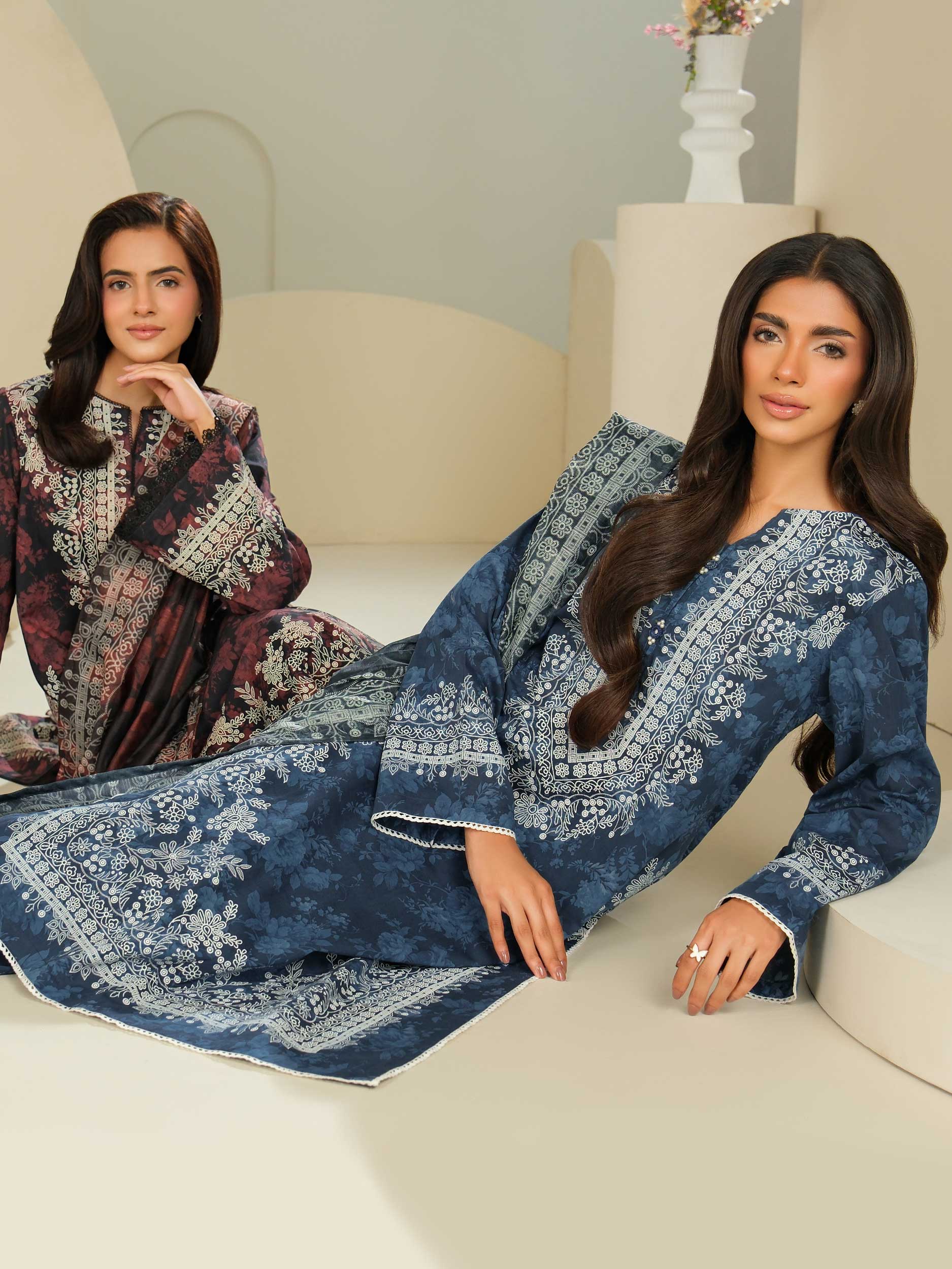 3 Piece Lawn Suit-Paste Print (Unstitched) - Image 6