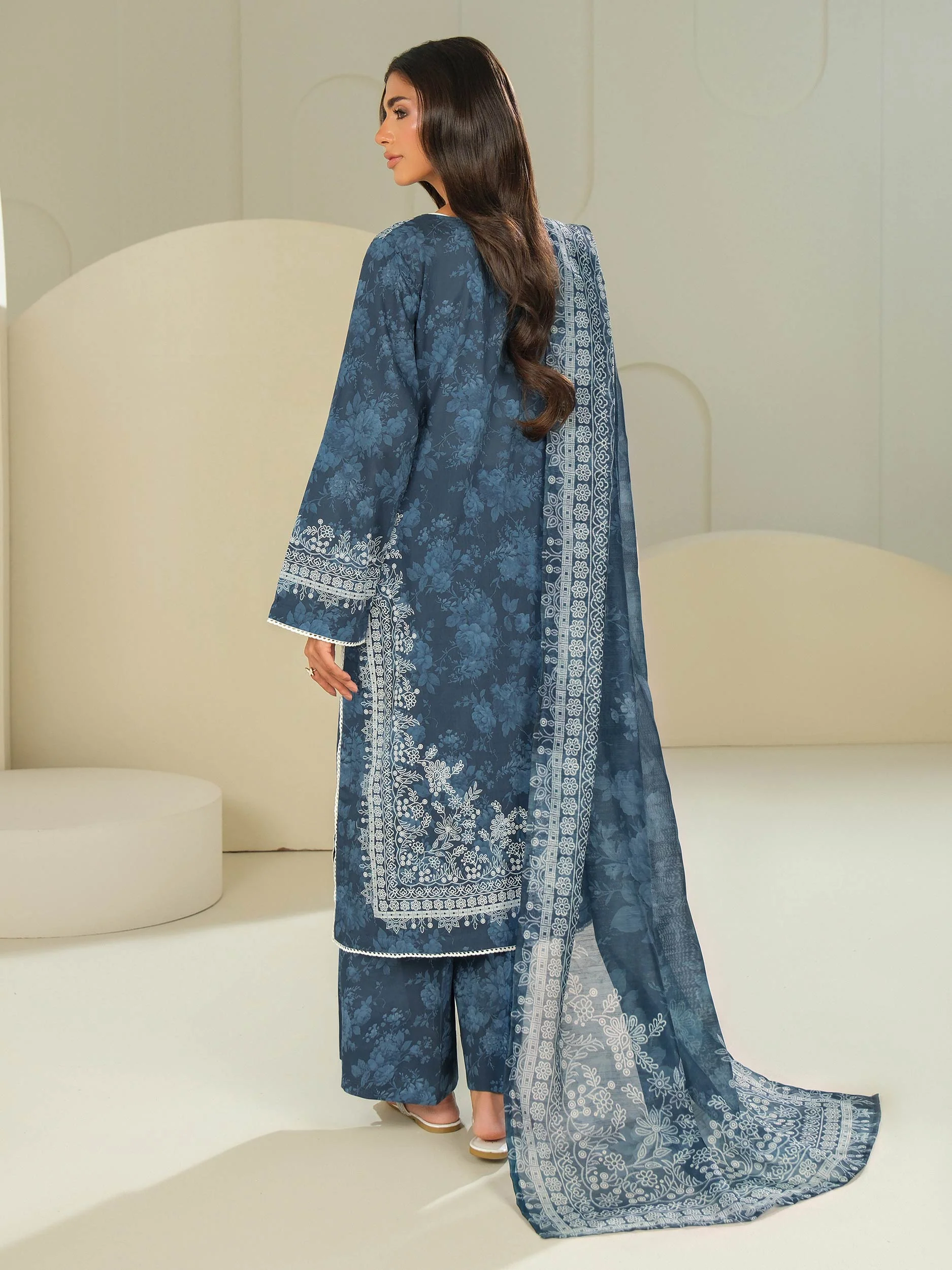 3 Piece Lawn Suit-Paste Print (Unstitched) - Image 7