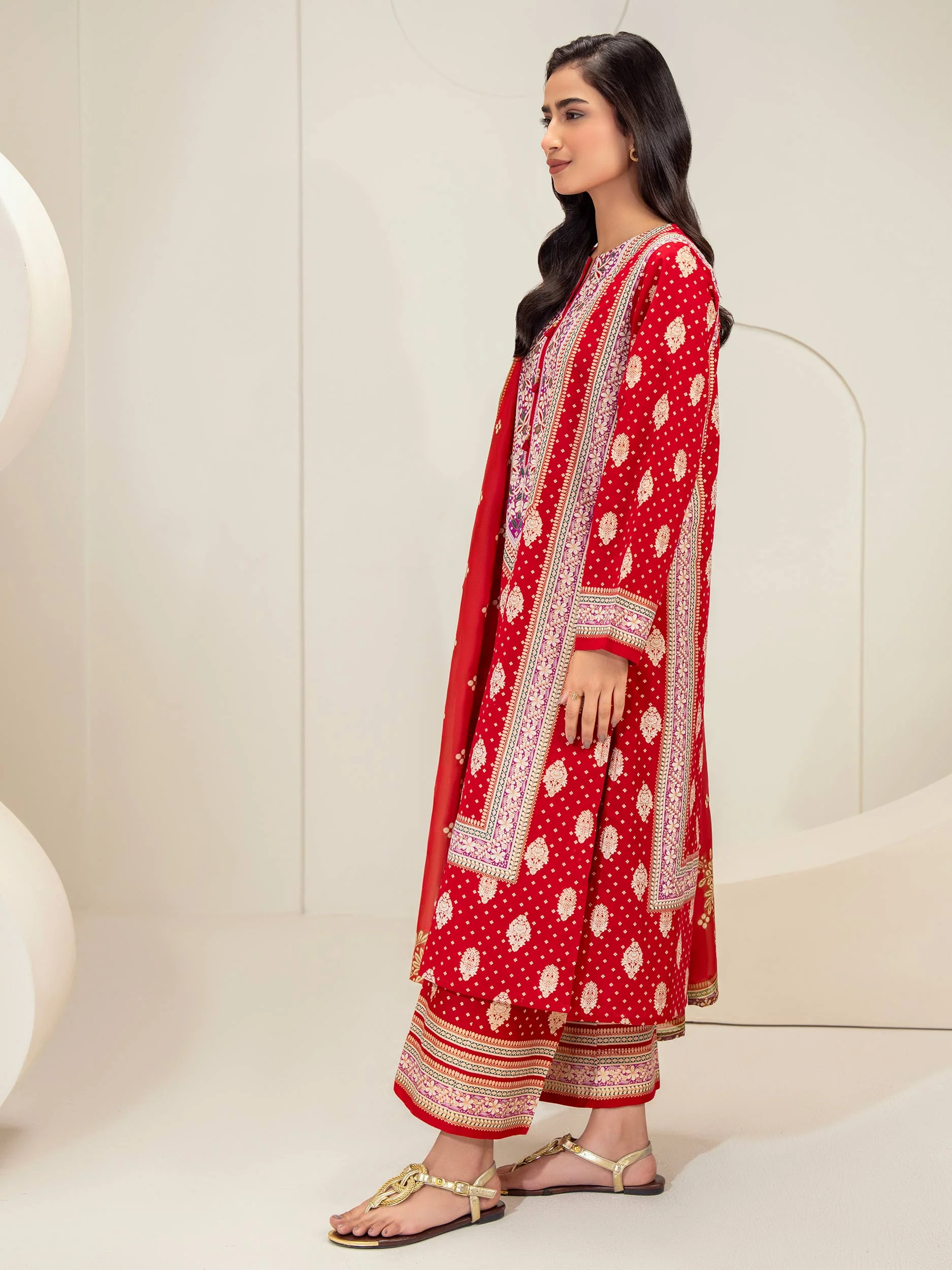 3 Piece Lawn Suit-Paste Print (Unstitched) - Image 3