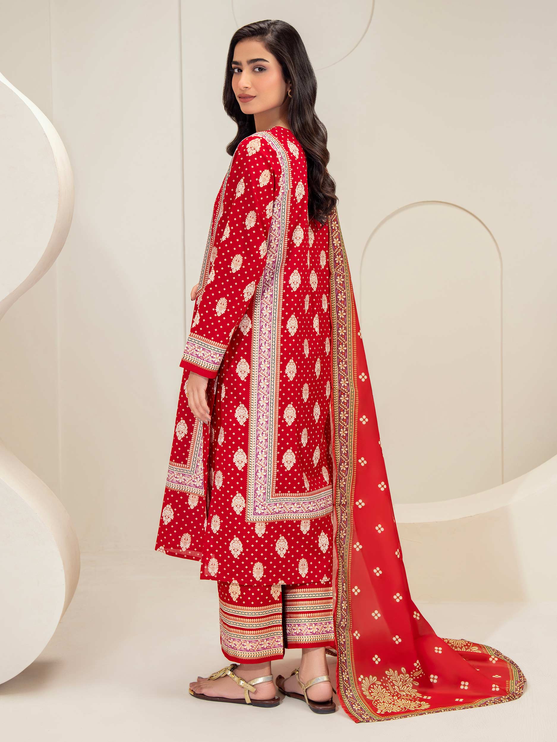 3 Piece Lawn Suit-Paste Print (Unstitched) - Image 5