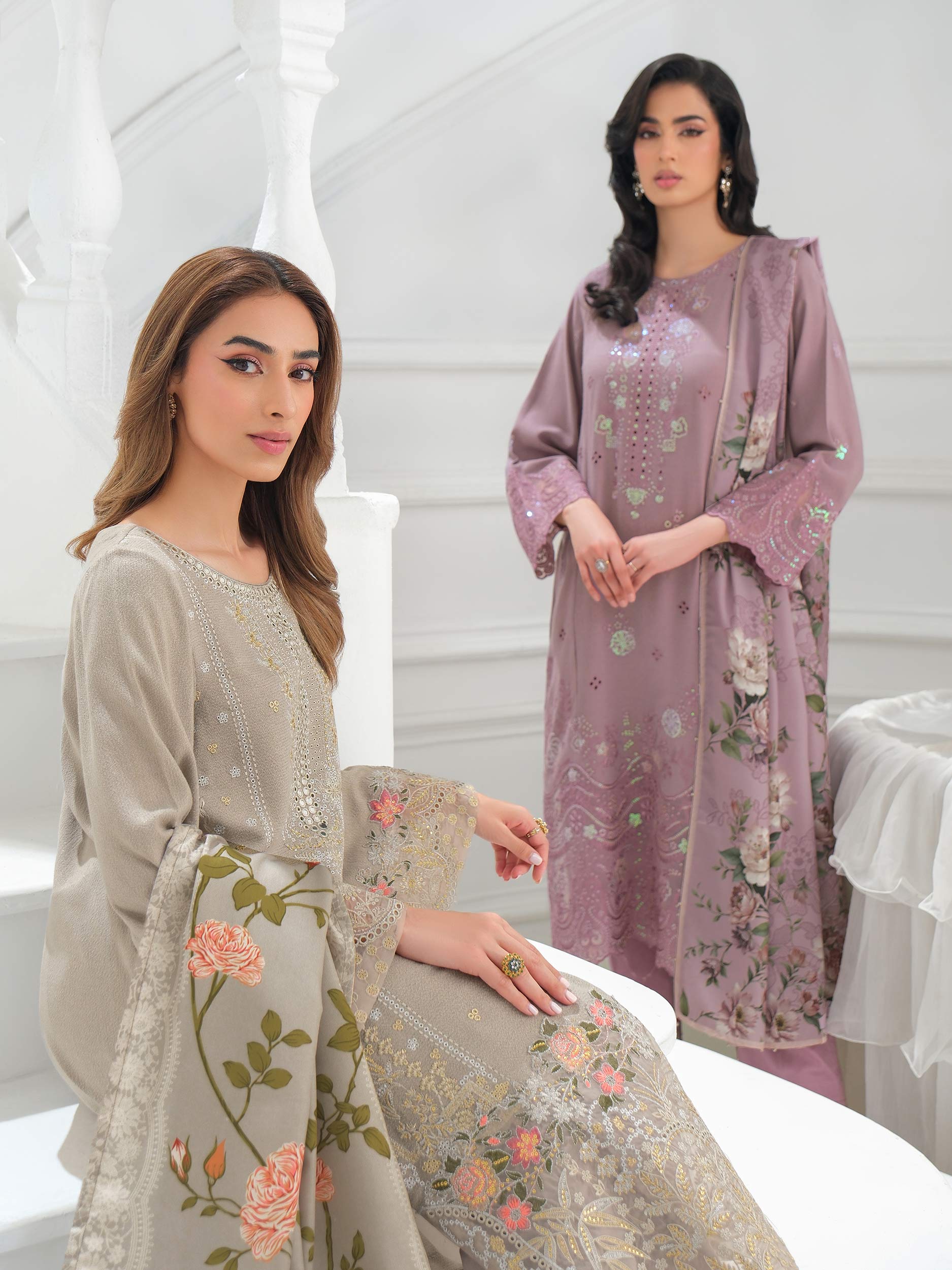 3 Piece Karandi Suit-Embroidered (Unstitched) - Image 10