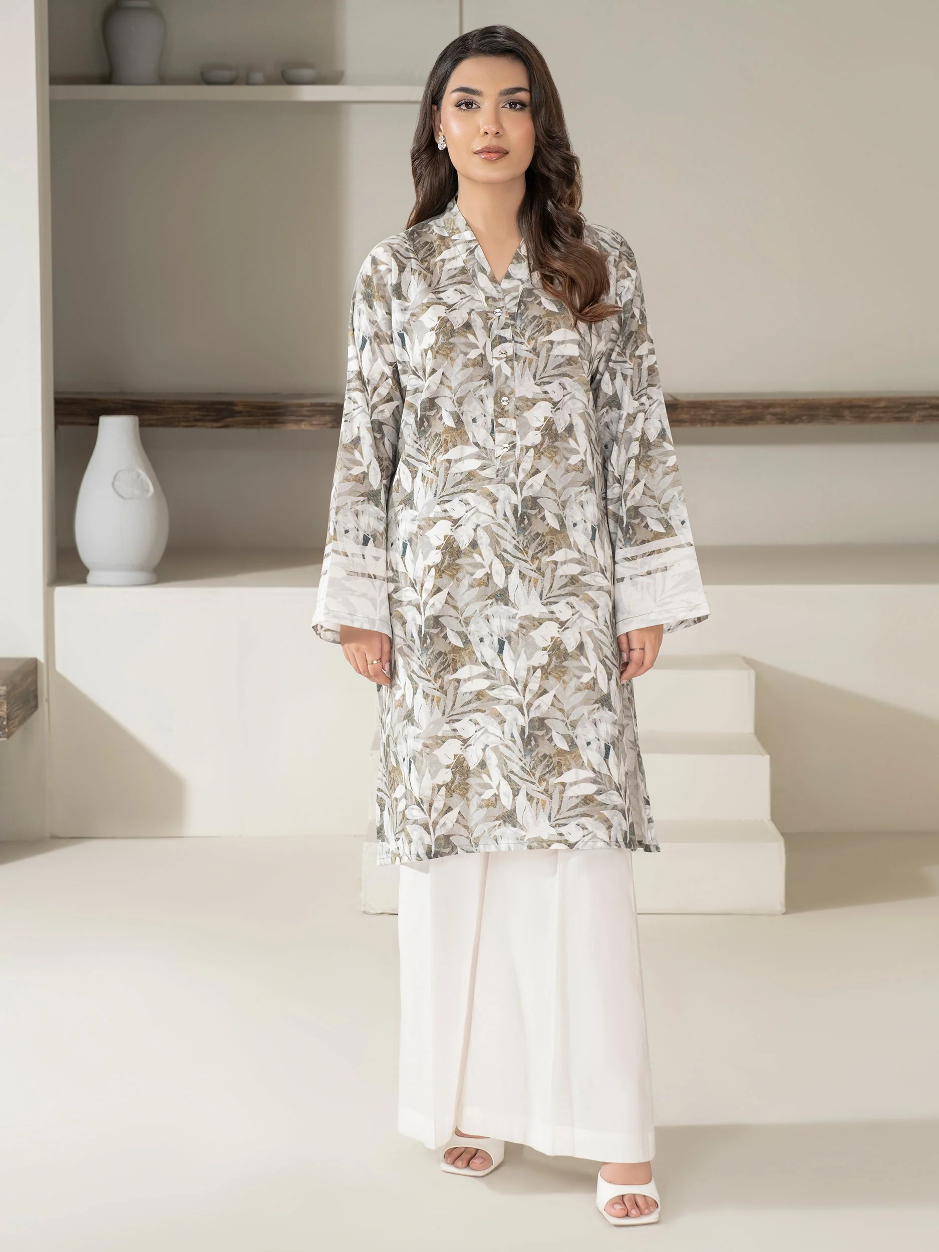 Khaddar Shirt-Printed (Unstitched) - Image 3
