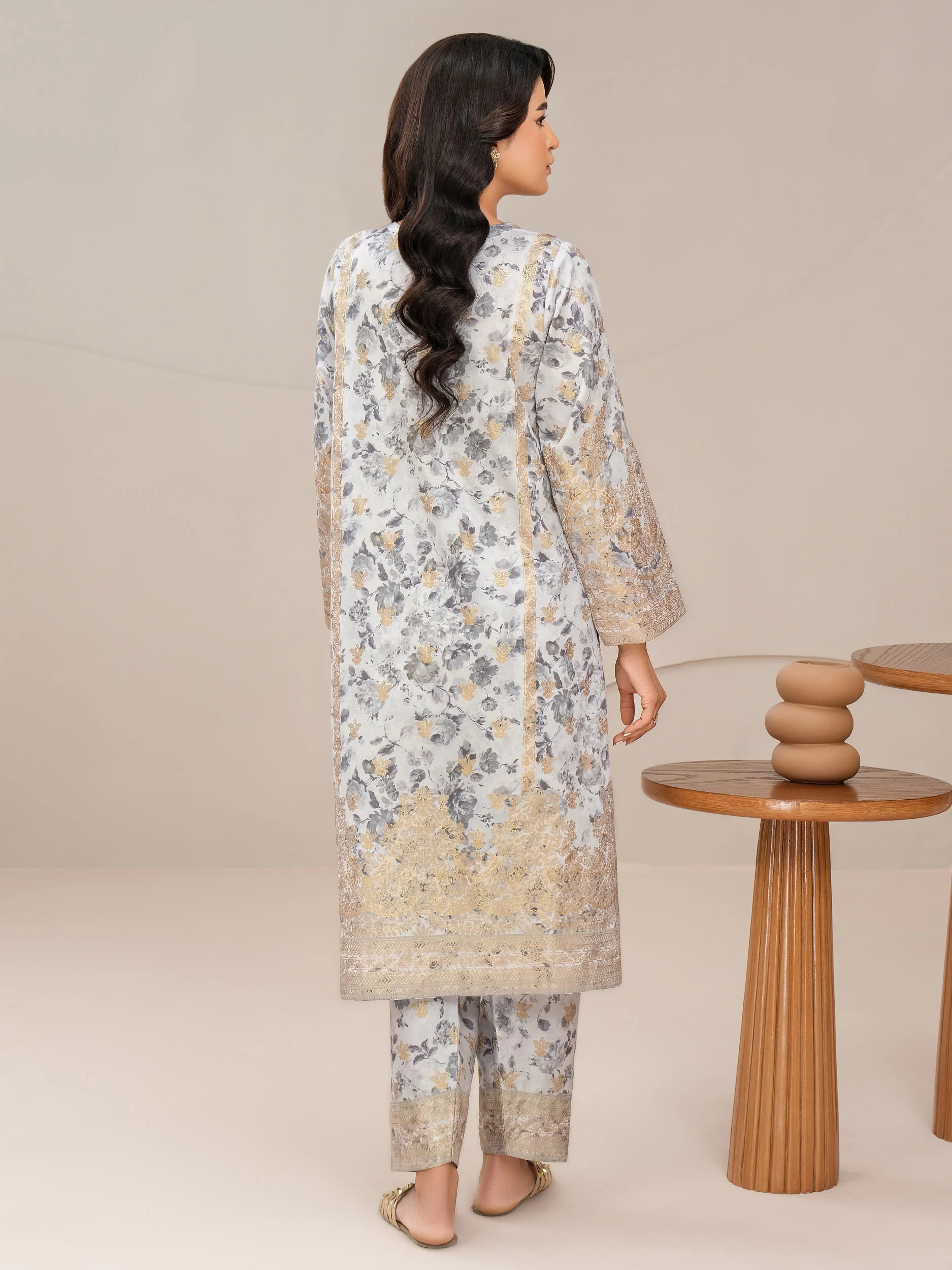 2 Piece Lawn Suit-Paste Print (Unstitched) - Image 4