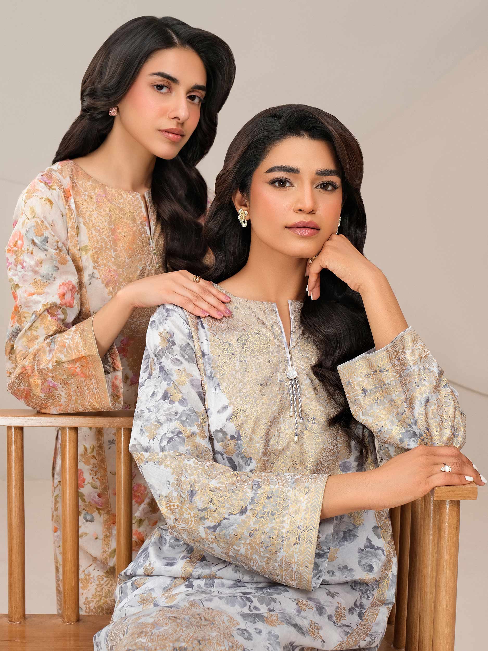 2 Piece Lawn Suit-Paste Print (Unstitched) - Image 6