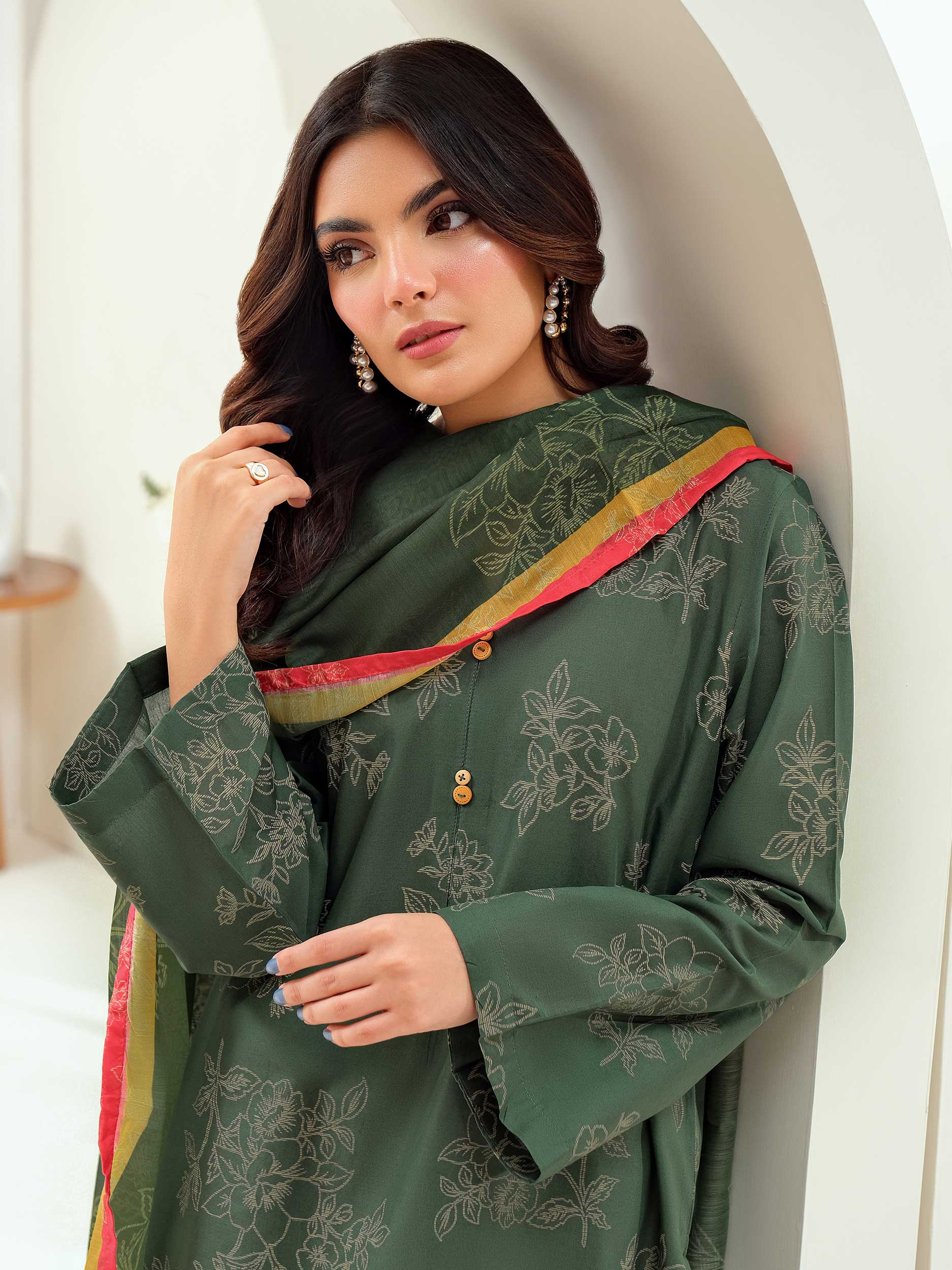 3 Piece Lawn Suit-Paste Print (Unstitched) - Image 2