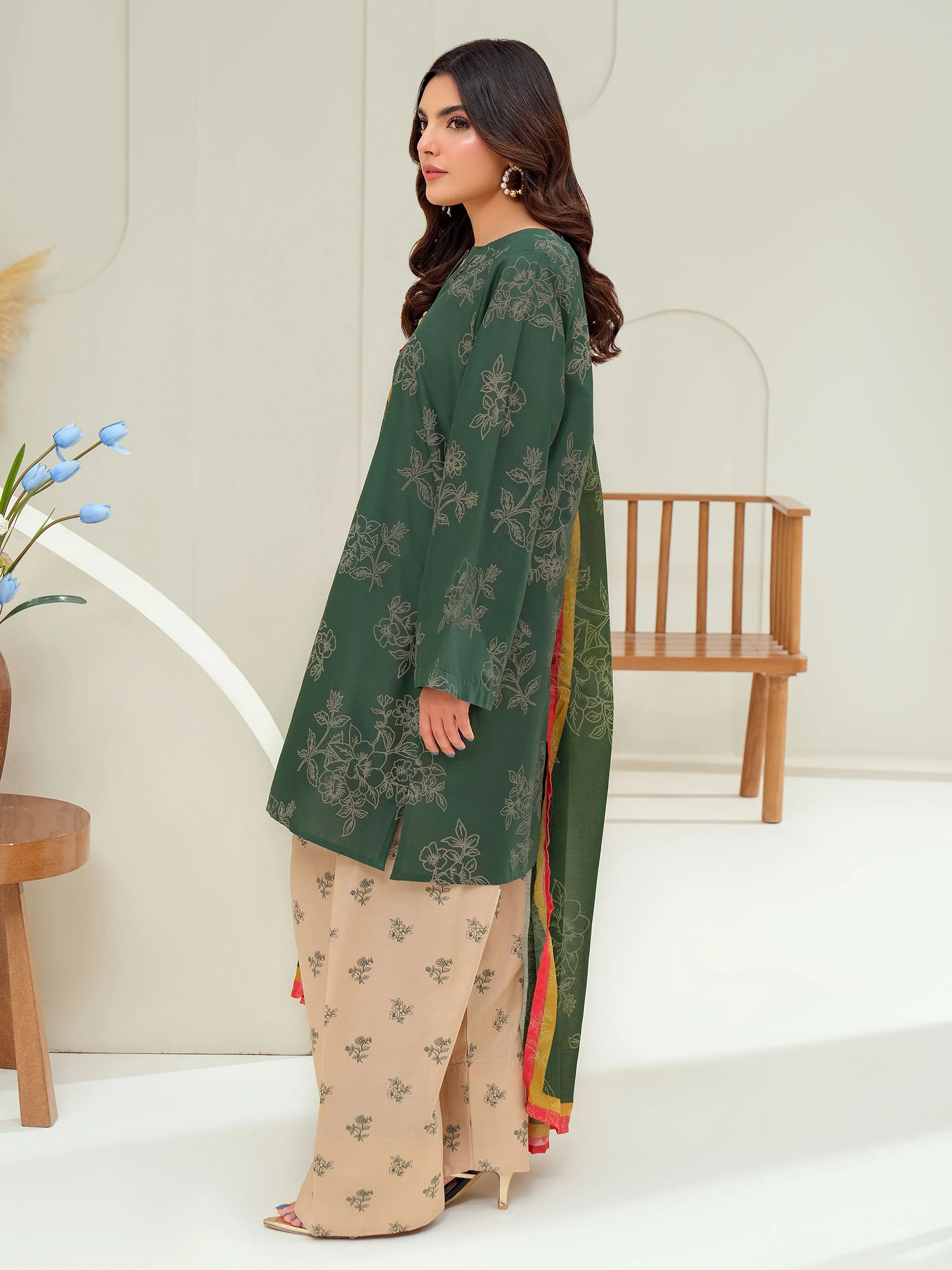 3 Piece Lawn Suit-Paste Print (Unstitched) - Image 5