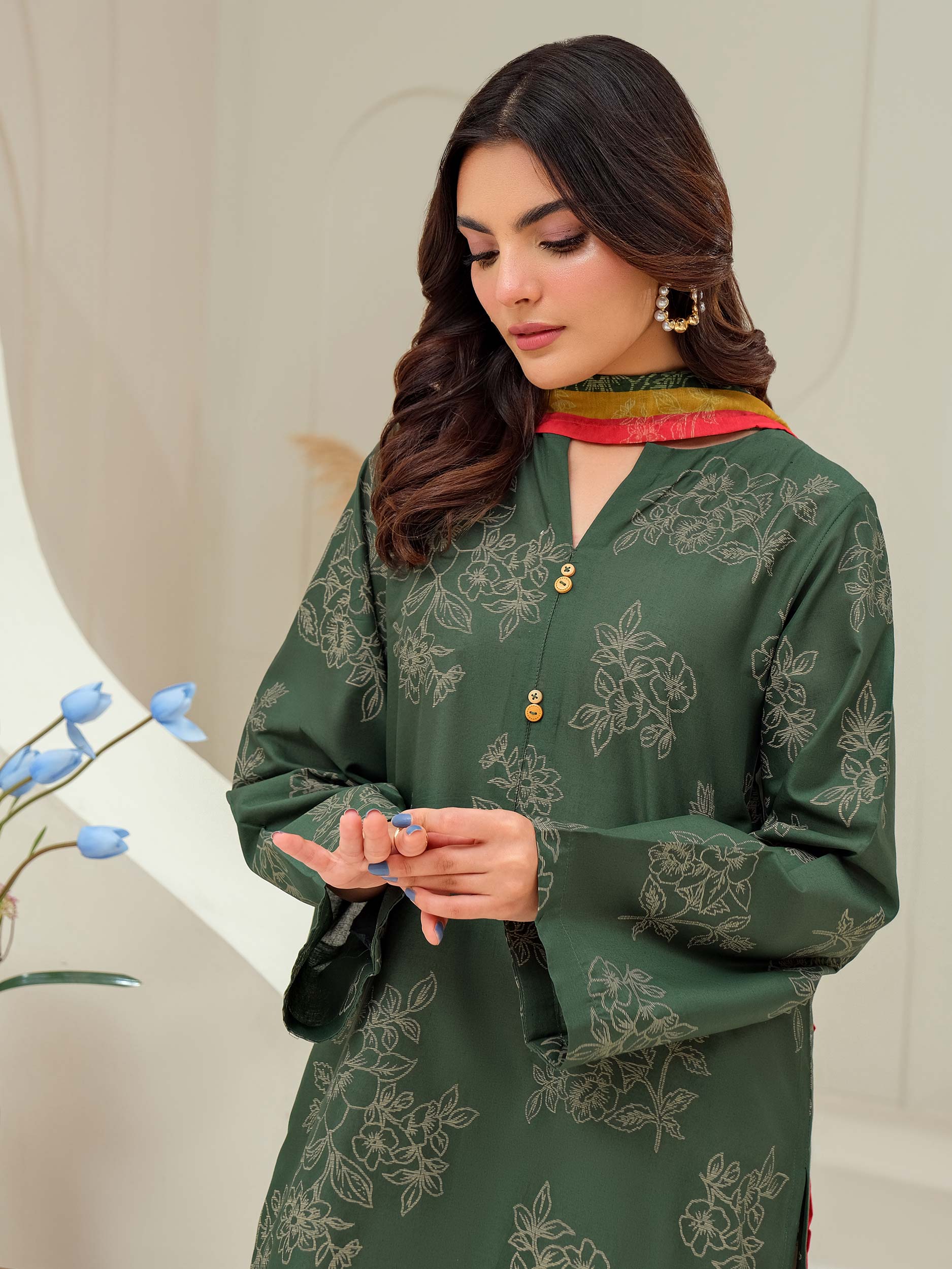 3 Piece Lawn Suit-Paste Print (Unstitched) - Image 6