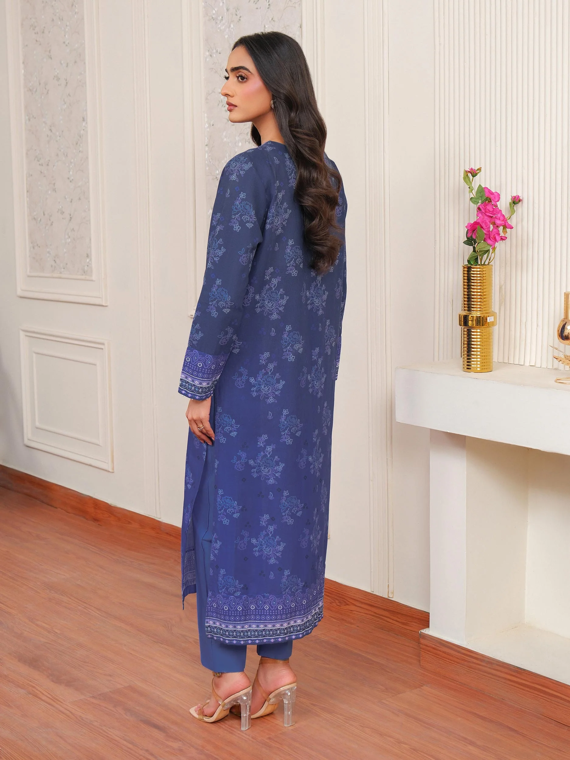 2 Piece Khaddar Suit-Embroidered (Unstitched) - Image 4