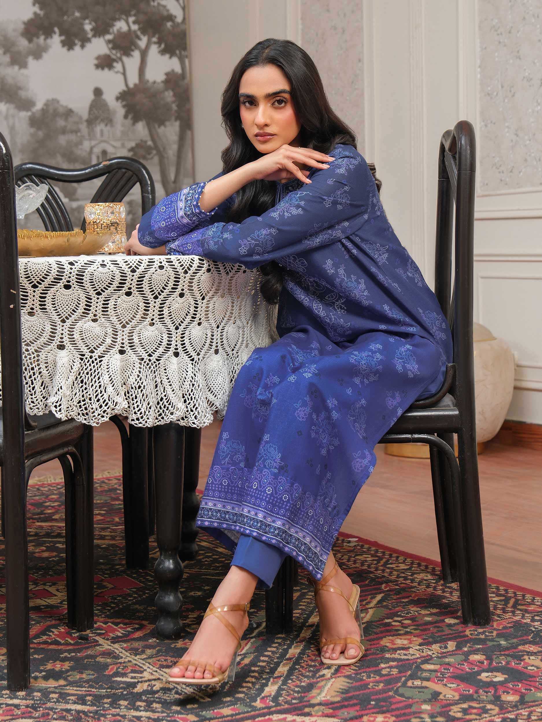 2 Piece Khaddar Suit-Embroidered (Unstitched) - Image 5