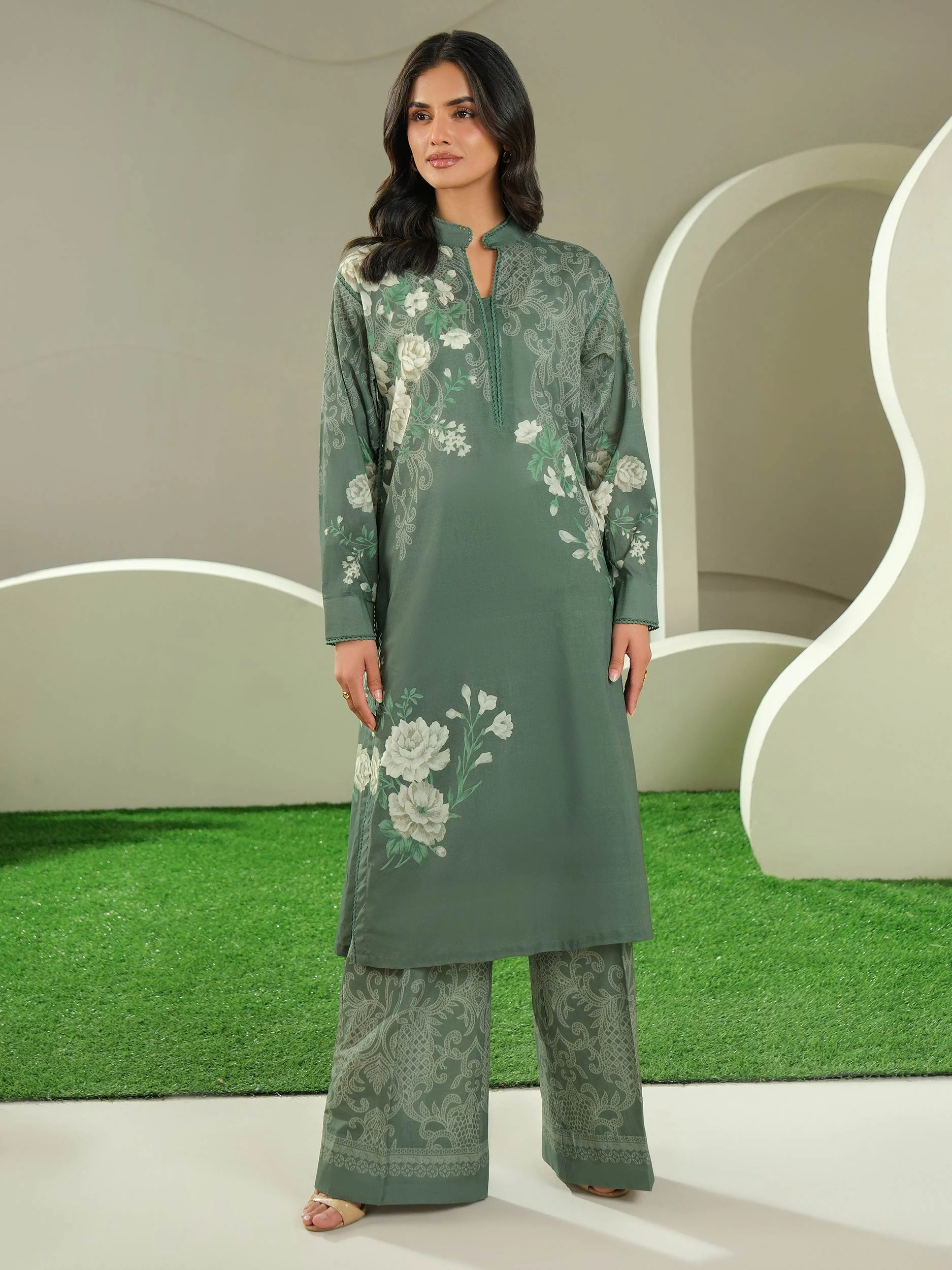 2 Piece Lawn Suit-Printed (Unstitched) - Image 3