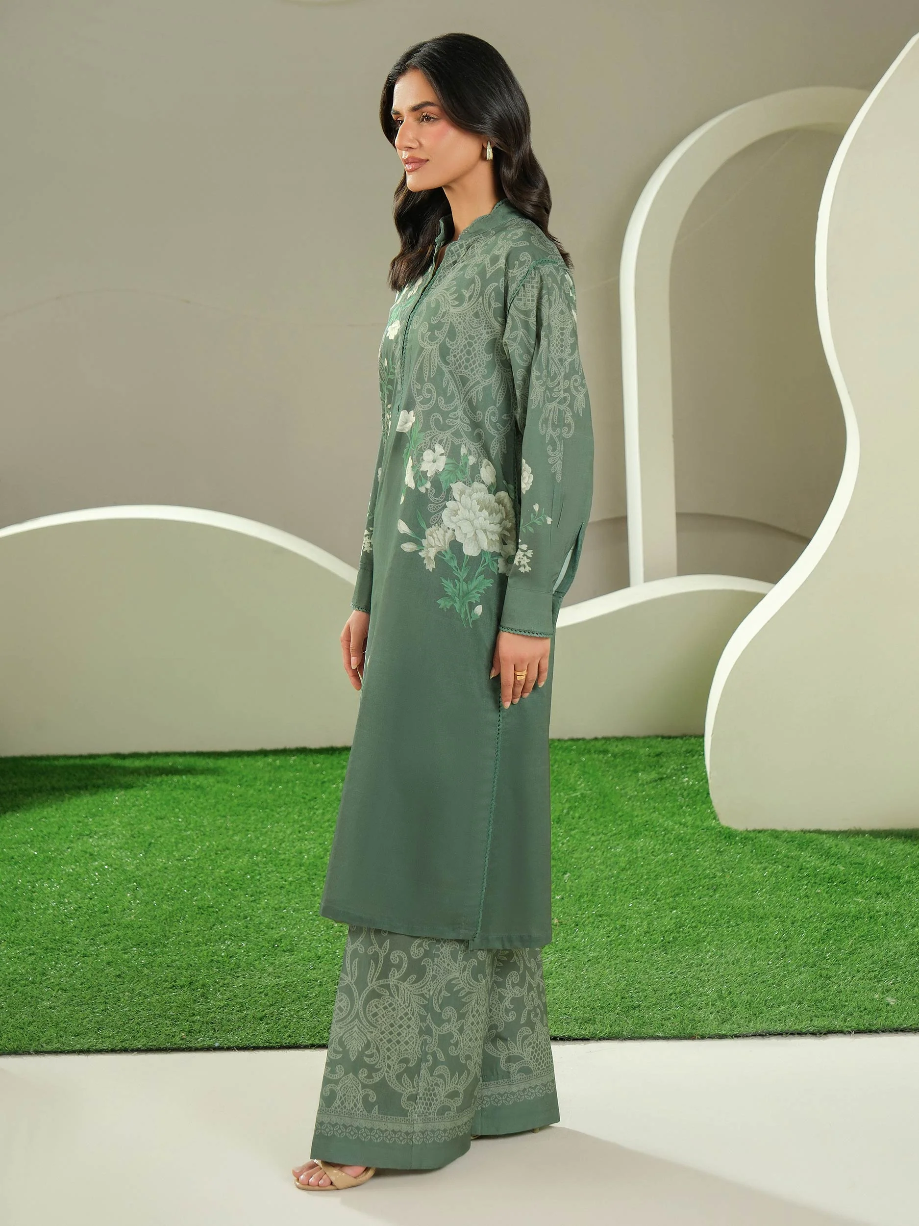 2 Piece Lawn Suit-Printed (Unstitched) - Image 5