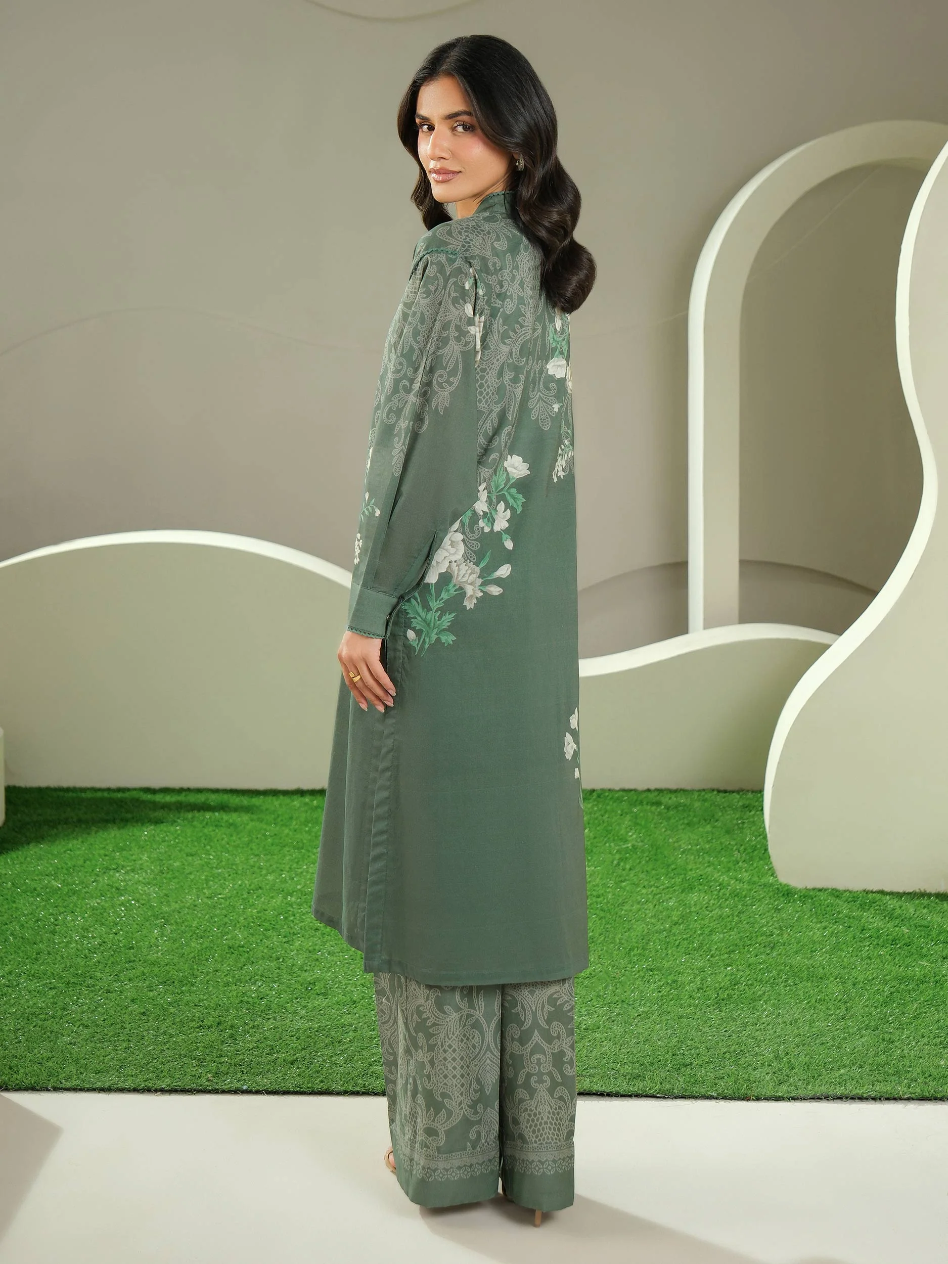 2 Piece Lawn Suit-Printed (Unstitched) - Image 6
