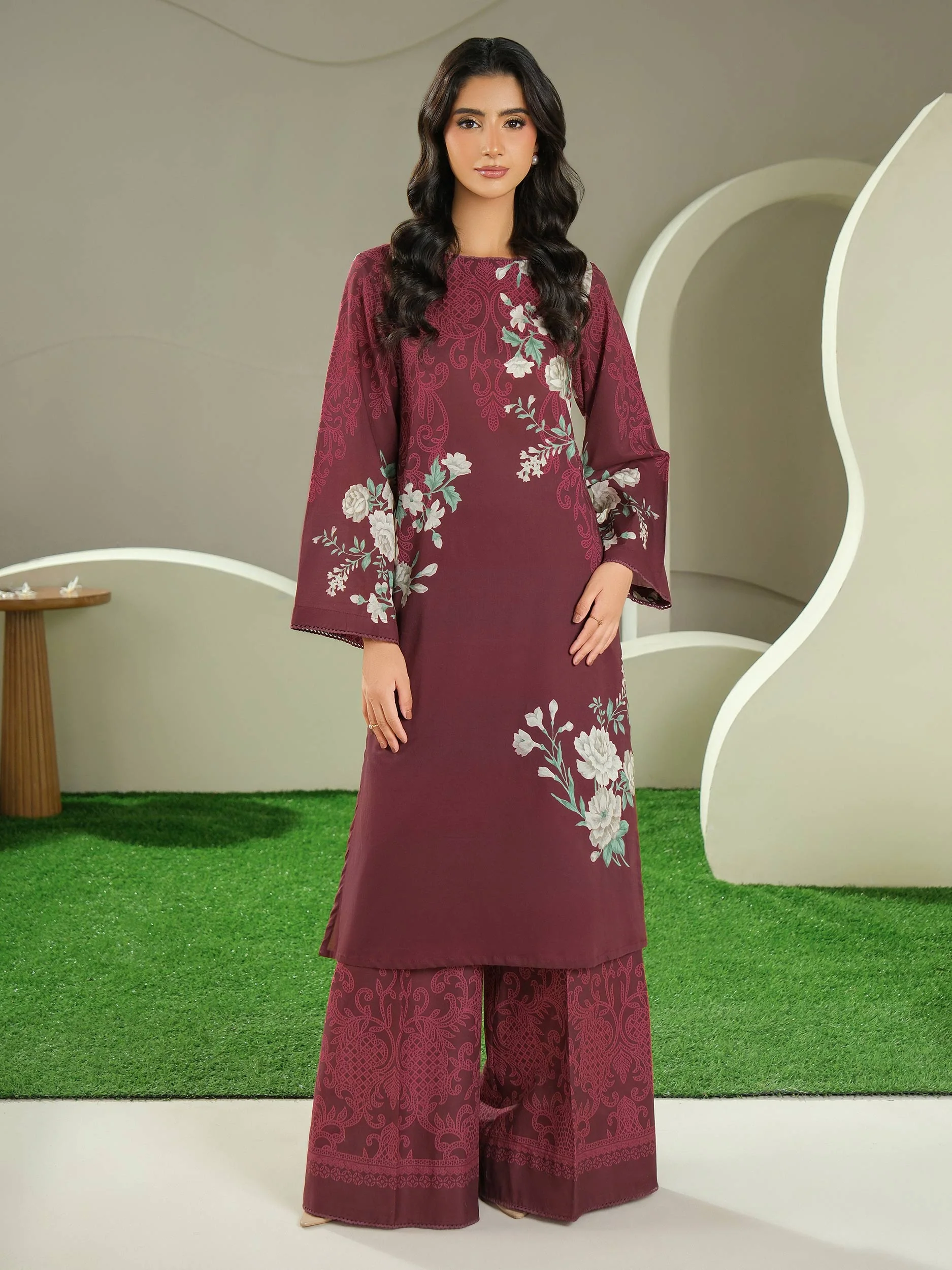 2 Piece Lawn Suit-Printed (Unstitched) - Image 2