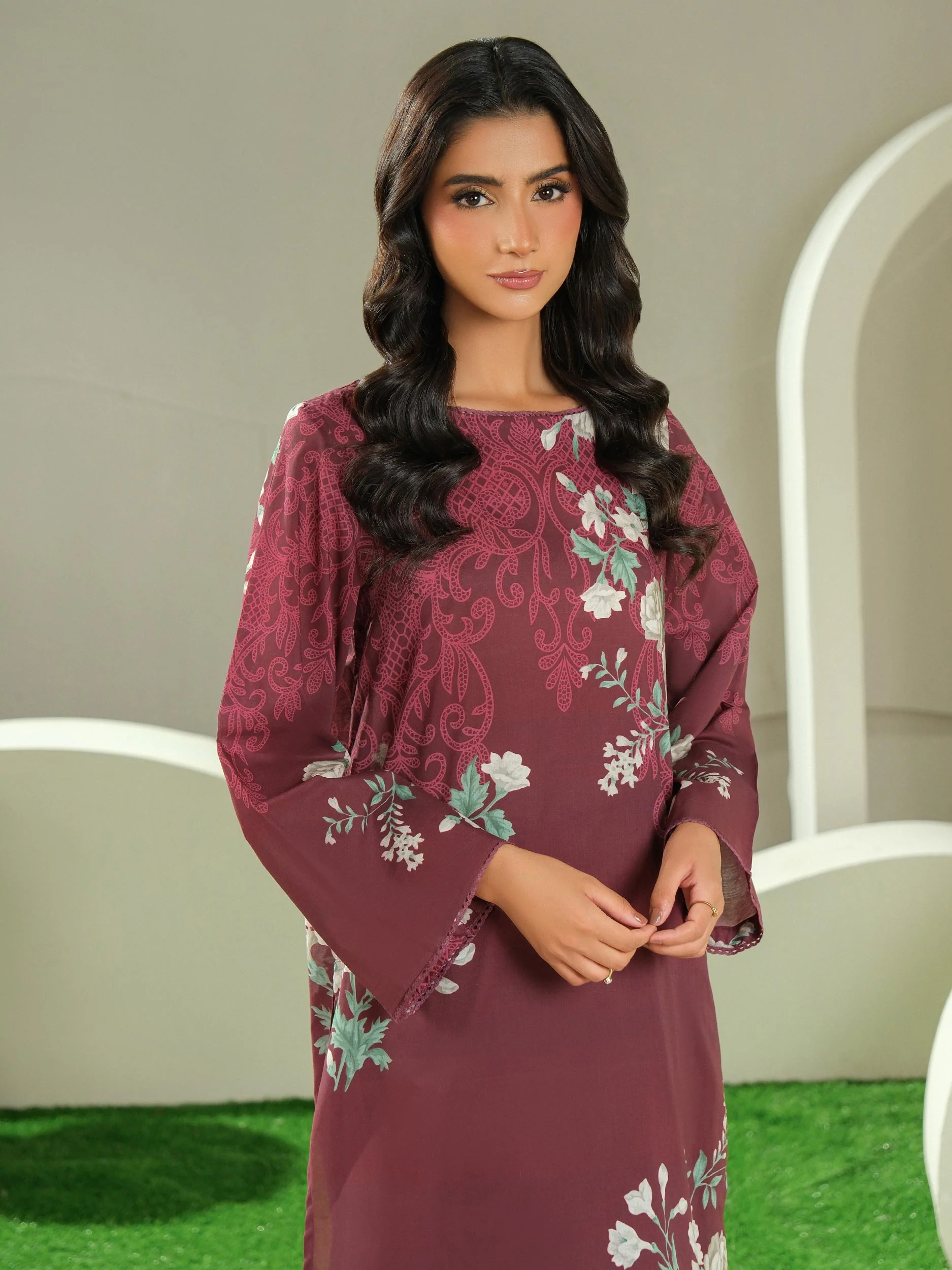 2 Piece Lawn Suit-Printed (Unstitched) - Image 3