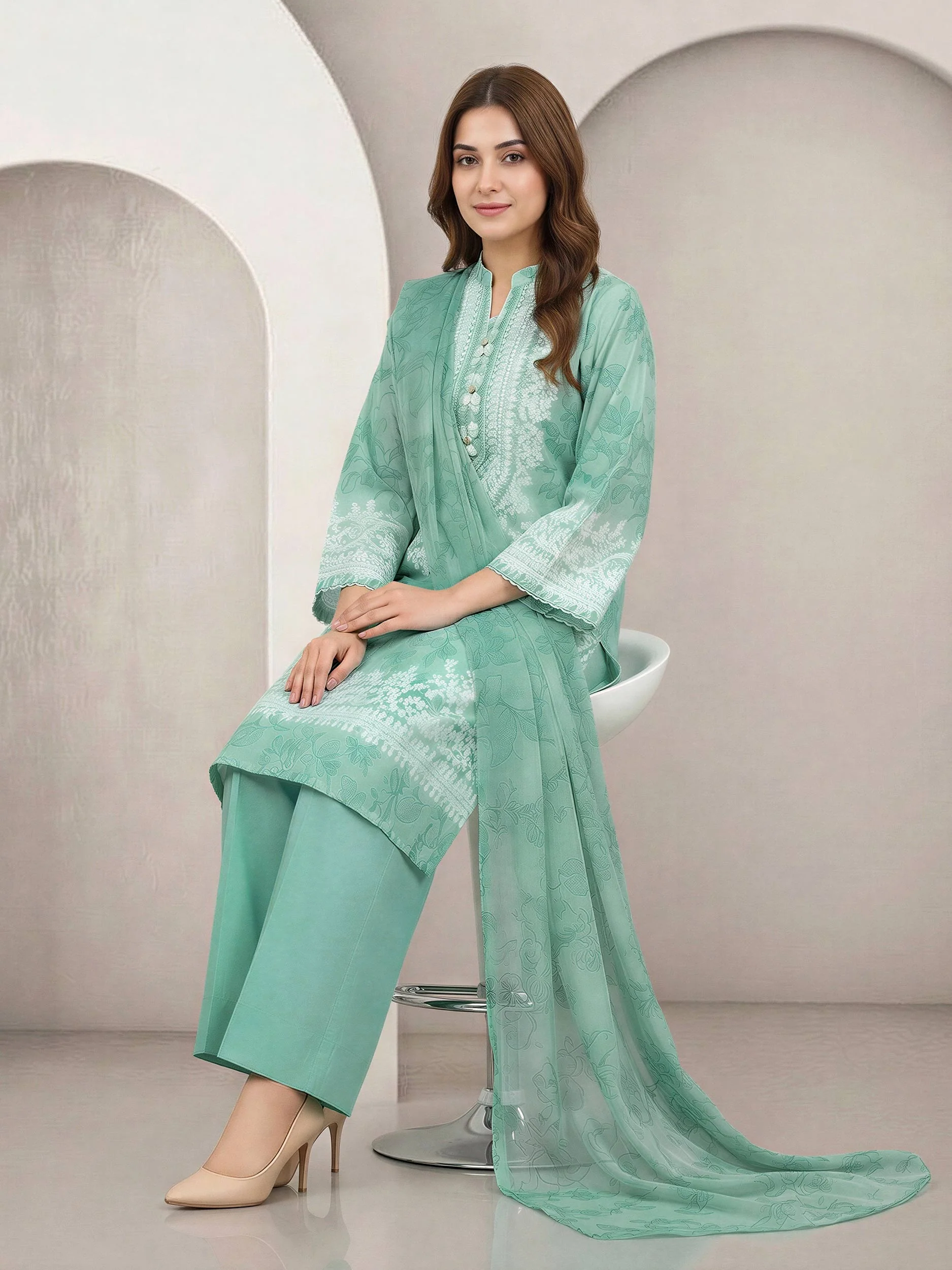 2 Piece Lawn Suit (Unstitched) - Image 4