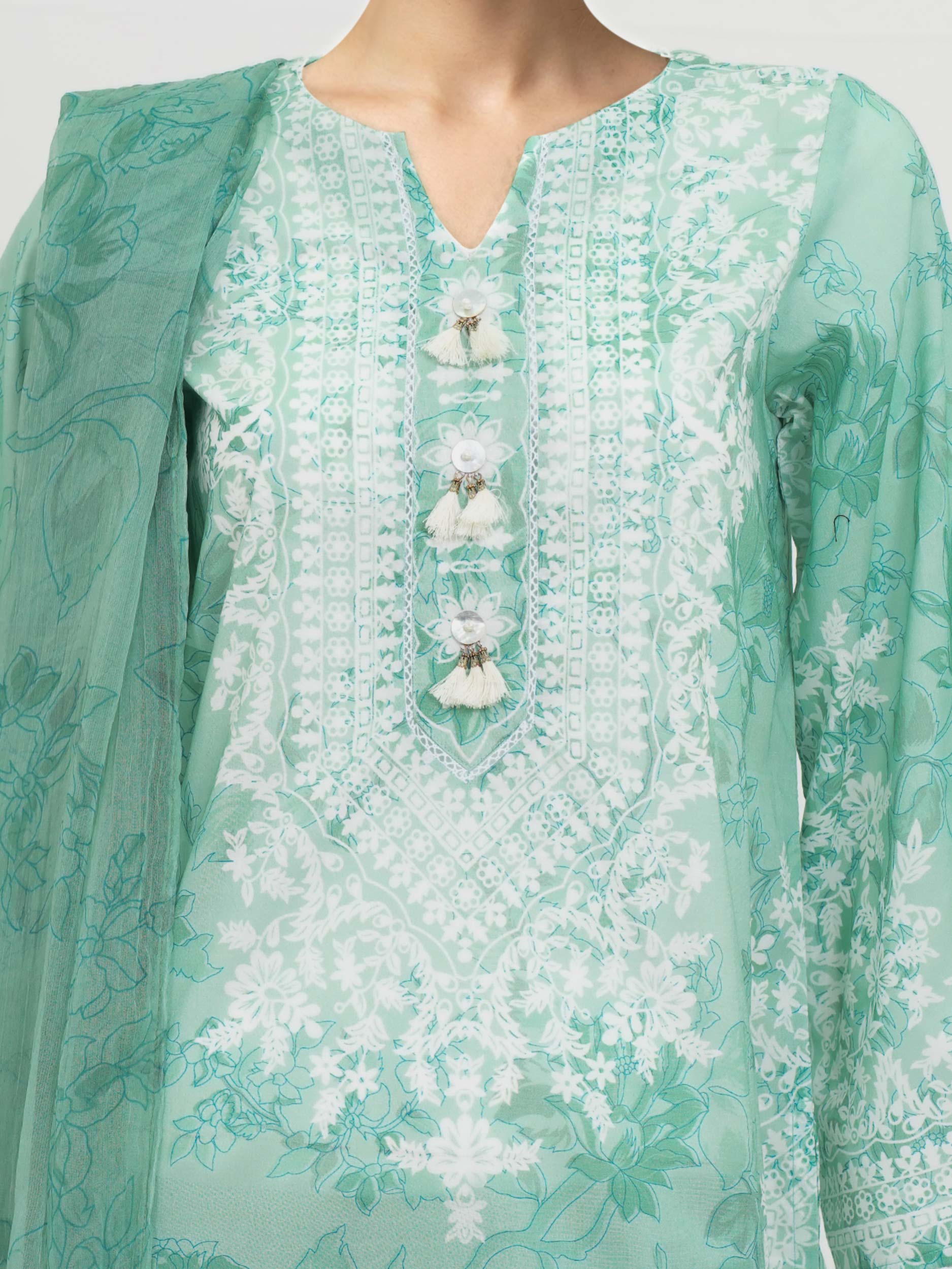 2 Piece Lawn Suit (Unstitched) - Image 6