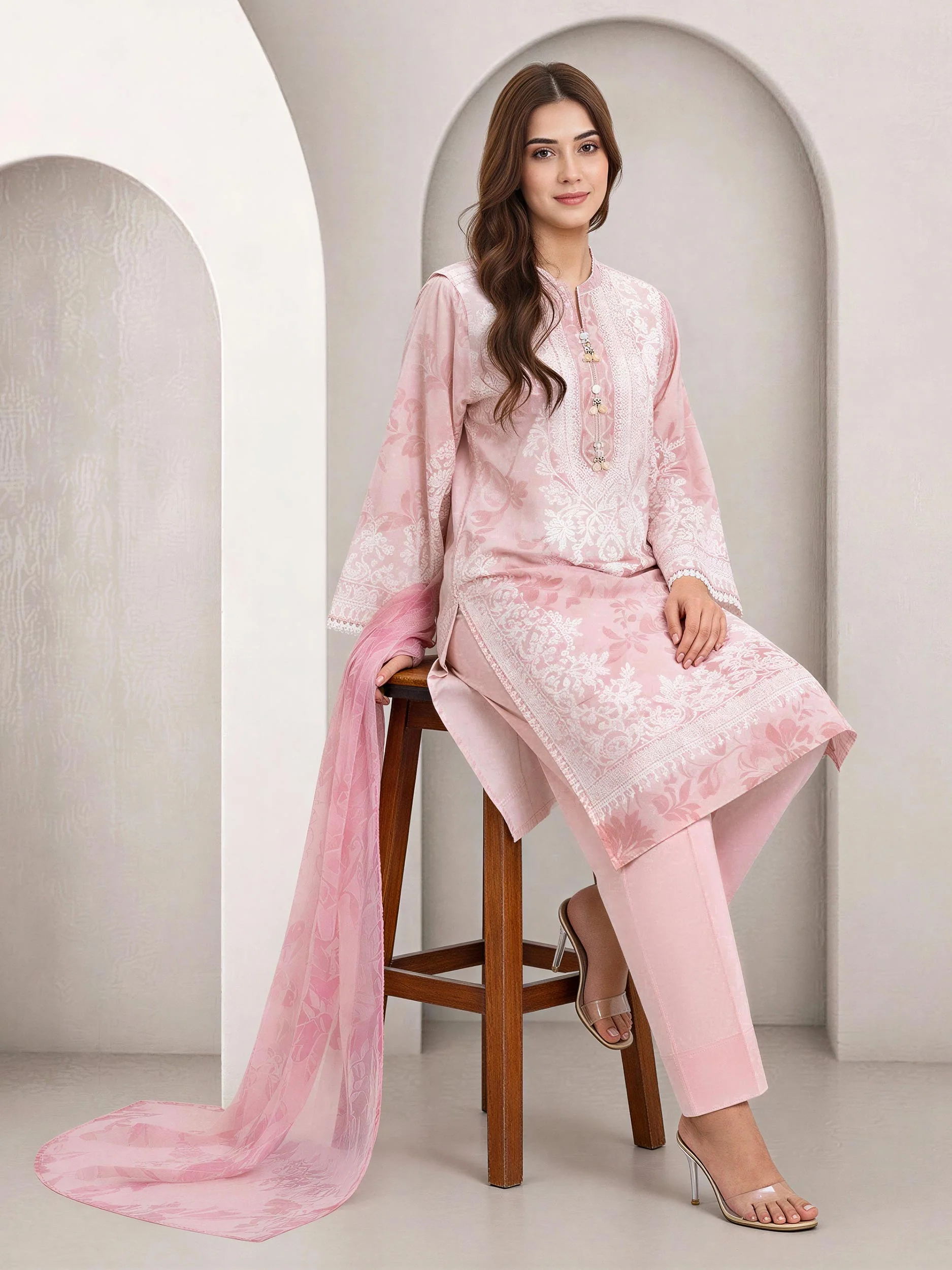 2 Piece Lawn Suit (Unstitched) - Image 5