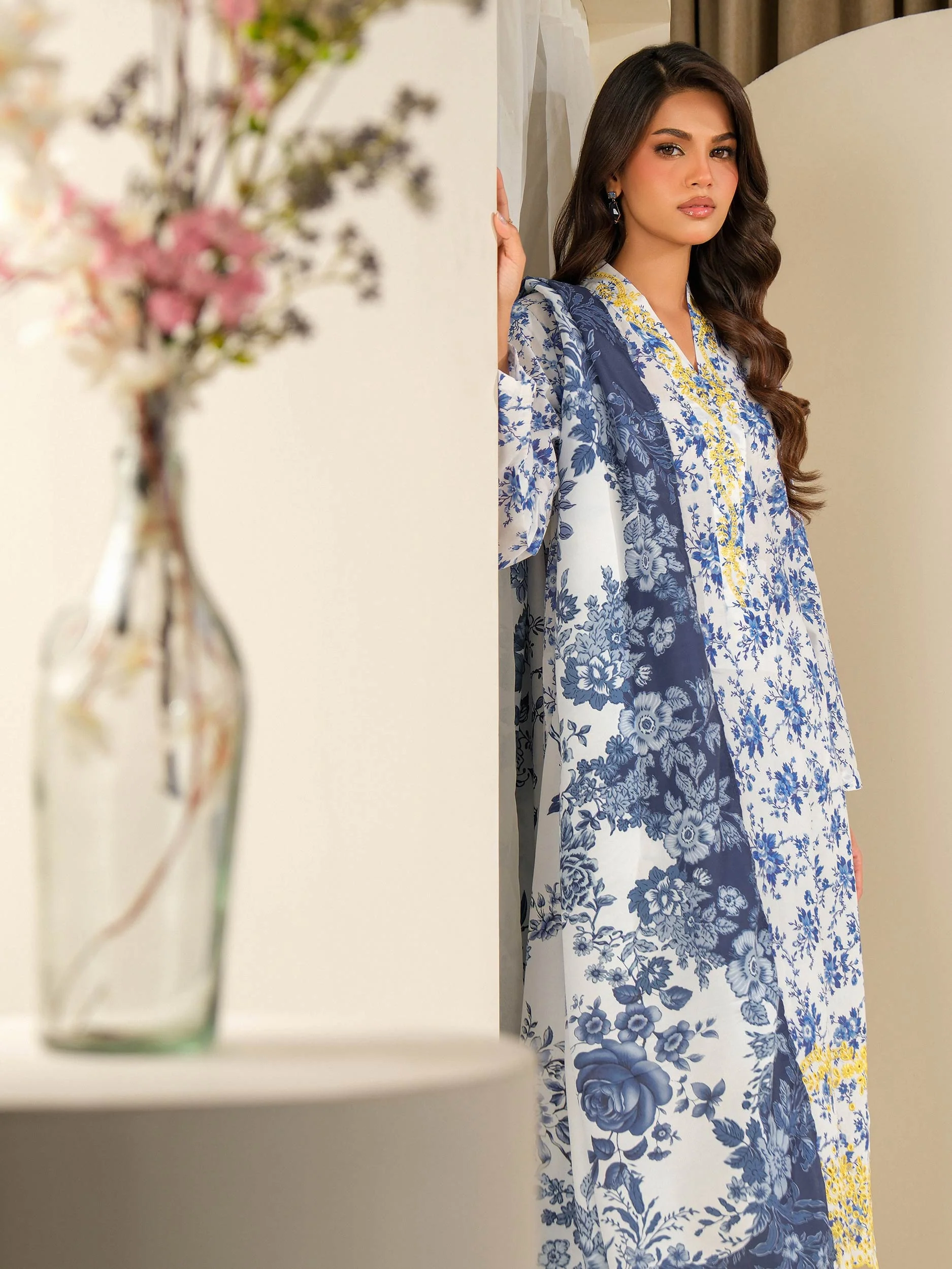3 Piece Lawn Suit-Embroidered (Unstitched) - Image 6