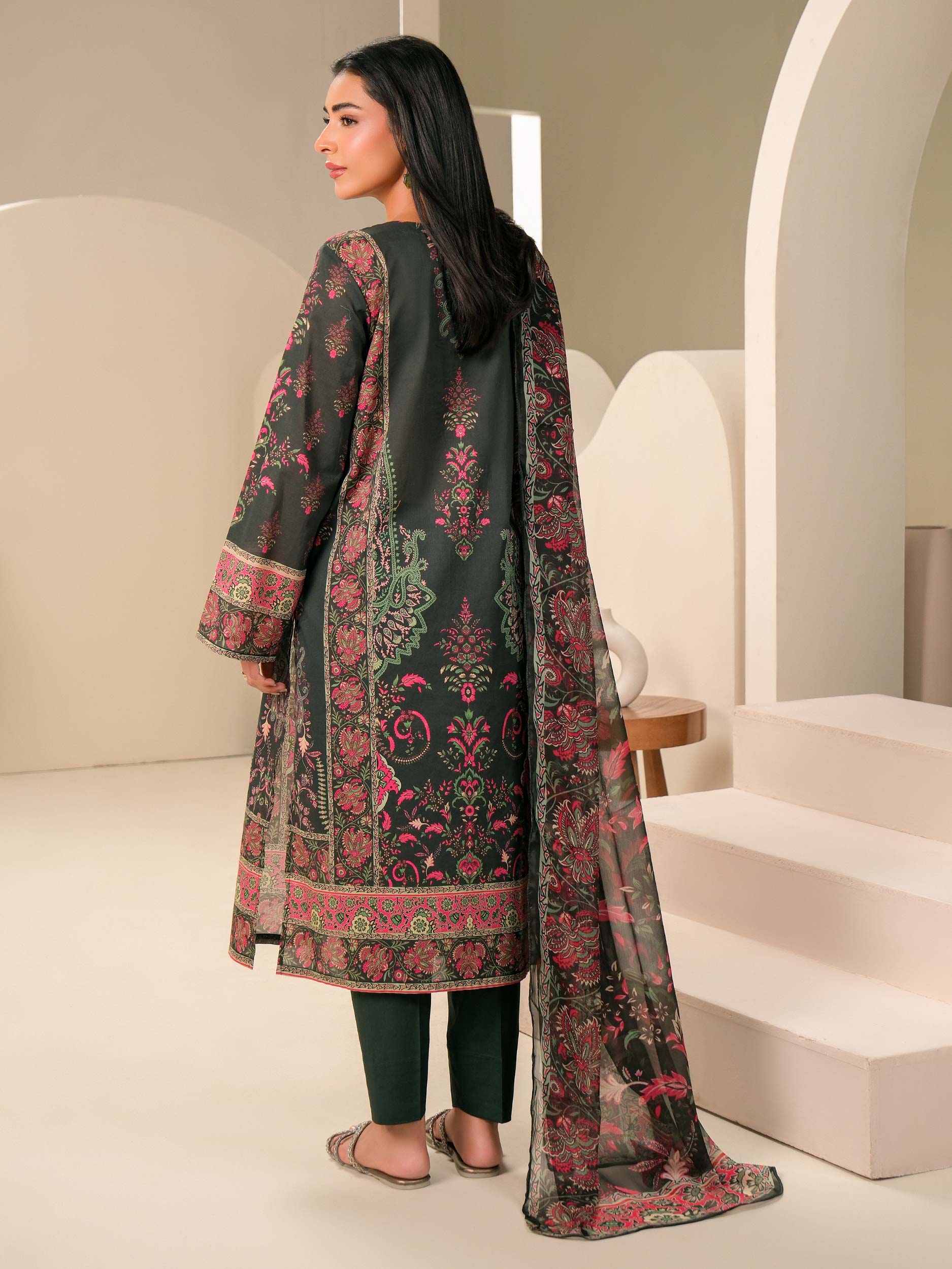 3 Piece Lawn Suit-Embroidered (Unstitched) - Image 5