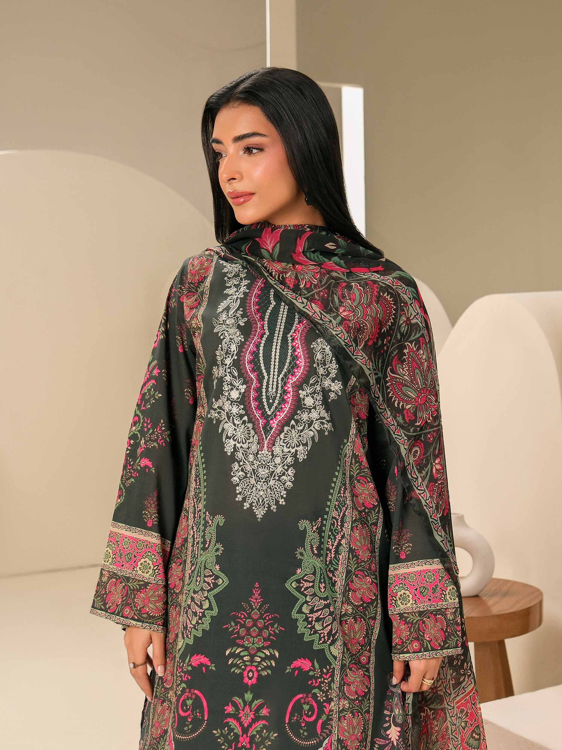 3 Piece Lawn Suit-Embroidered (Unstitched) - Image 6