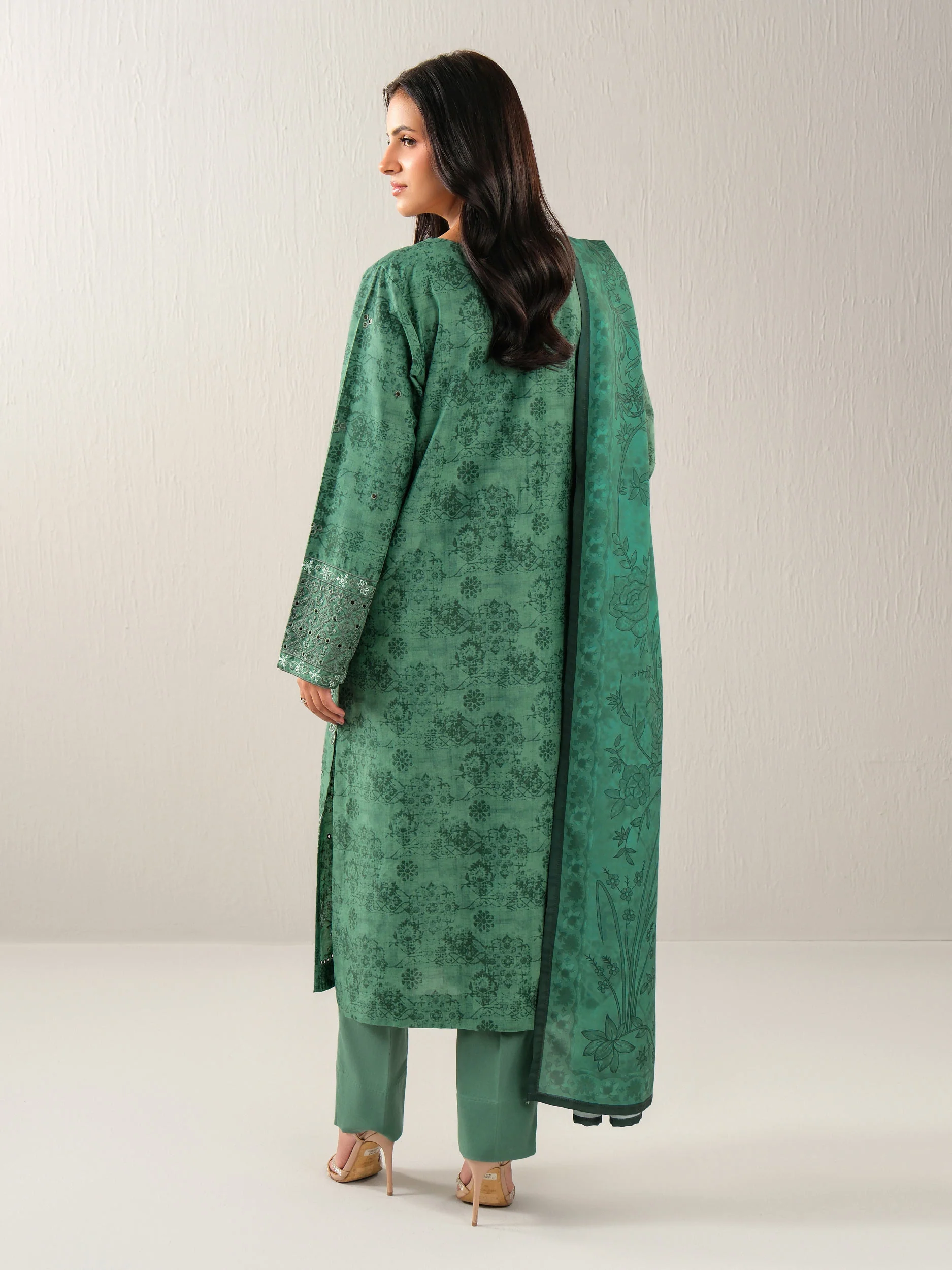 3 Piece Khaddar Suit-Embroidered (Unstitched) - Image 3