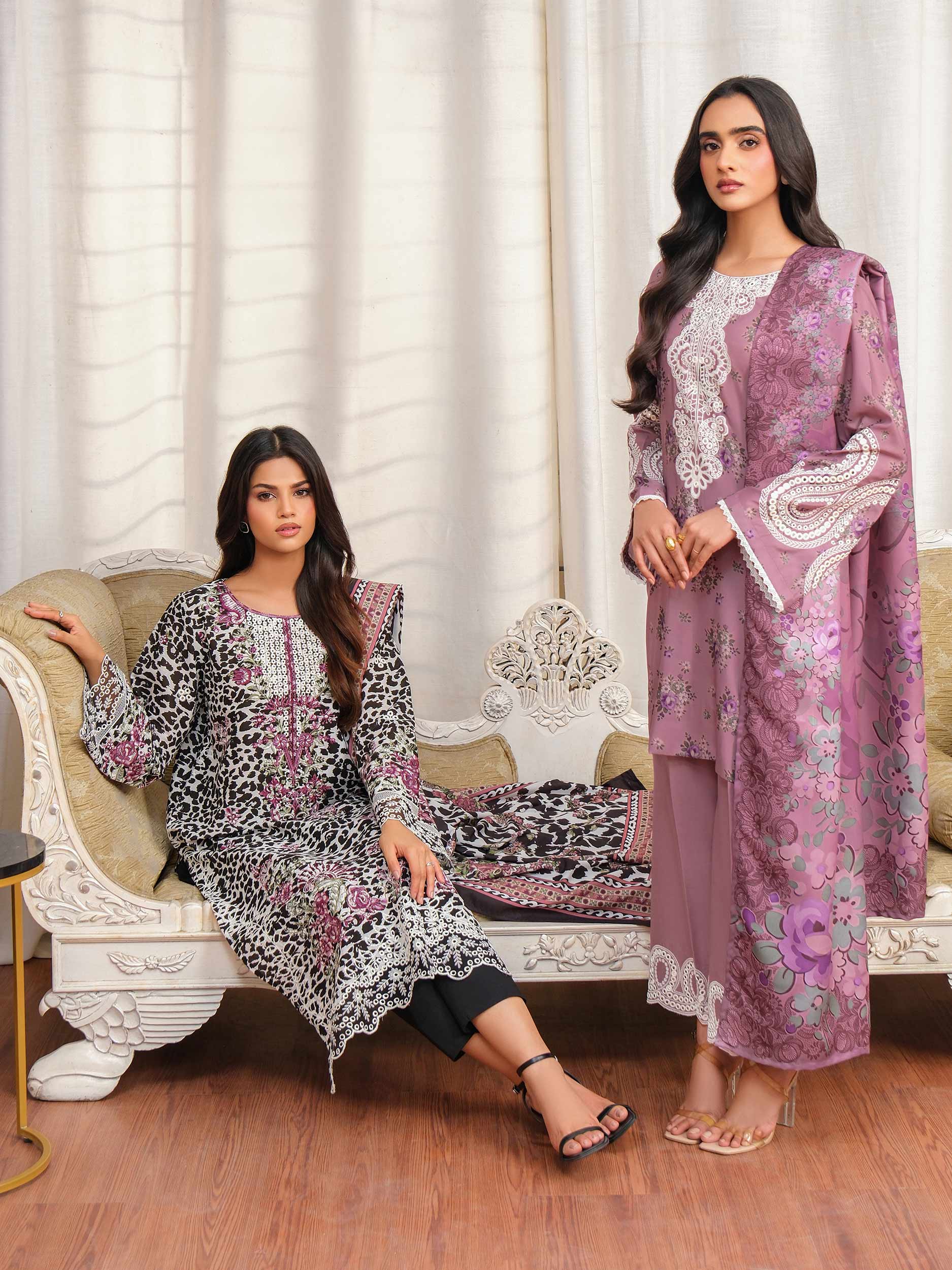 3 Piece Khaddar Suit-Embroidered (Unstitched) - Image 8