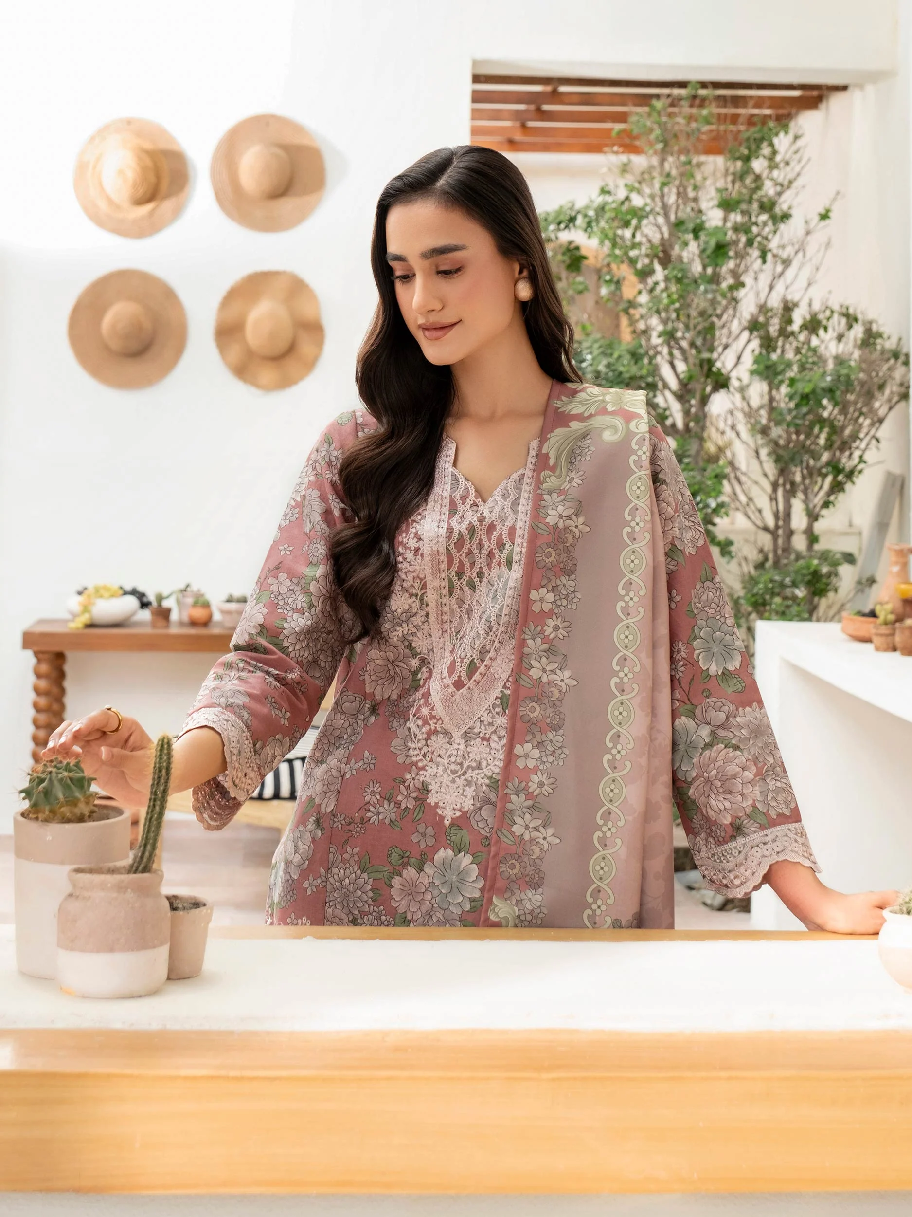 3 Piece Khaddar Suit-Embroidered (Unstitched) - Image 6