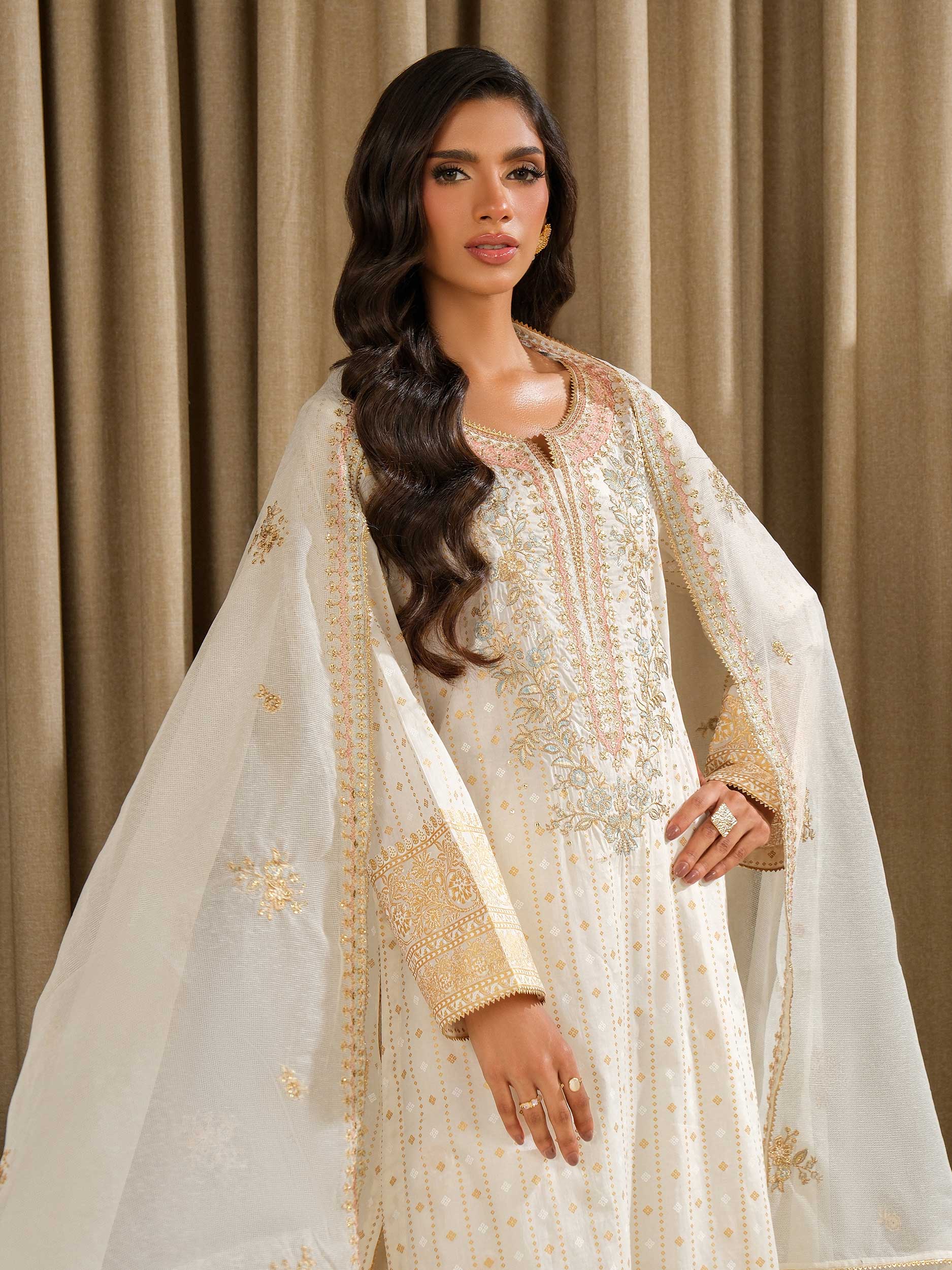 3 Piece Lawn Suit-Embroidered (Unstitched) - Image 5
