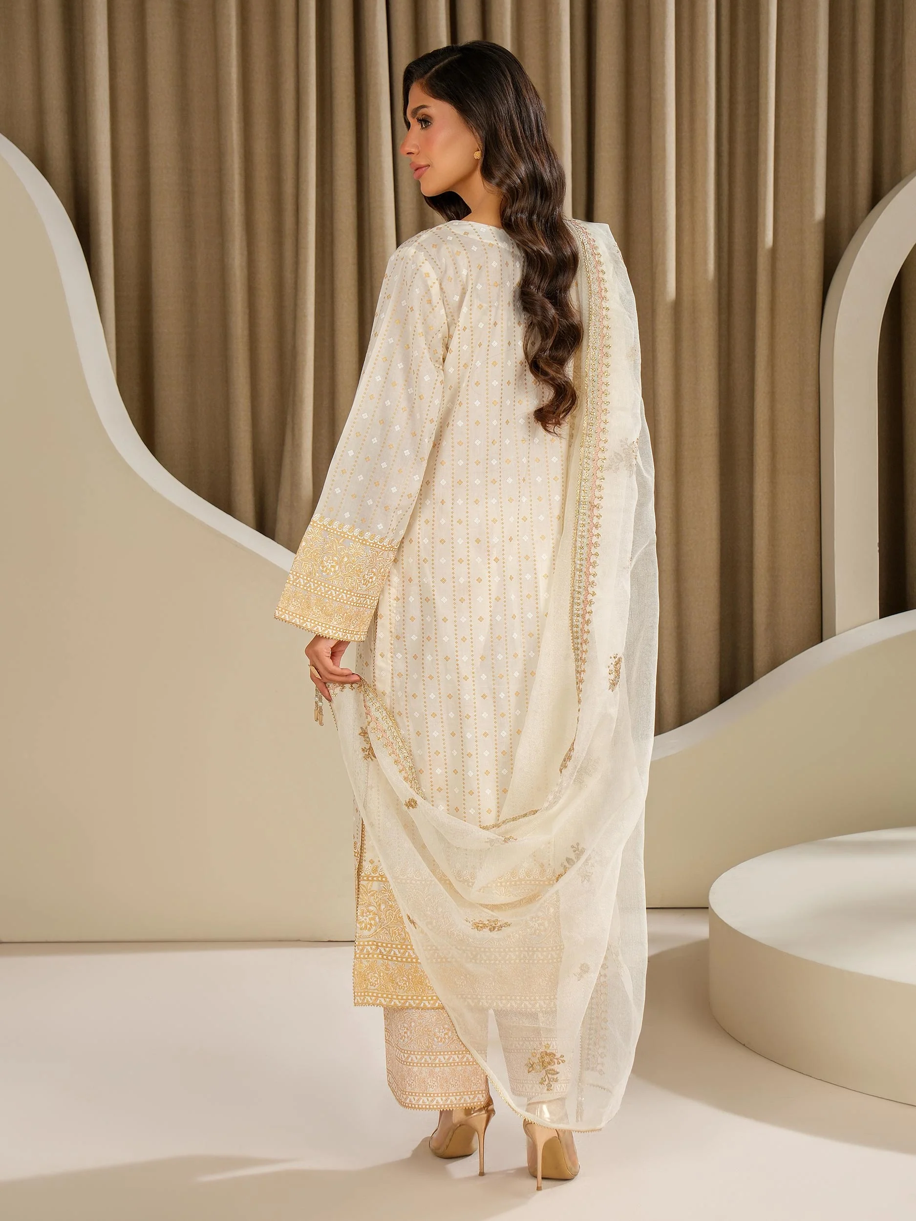 3 Piece Lawn Suit-Embroidered (Unstitched) - Image 7